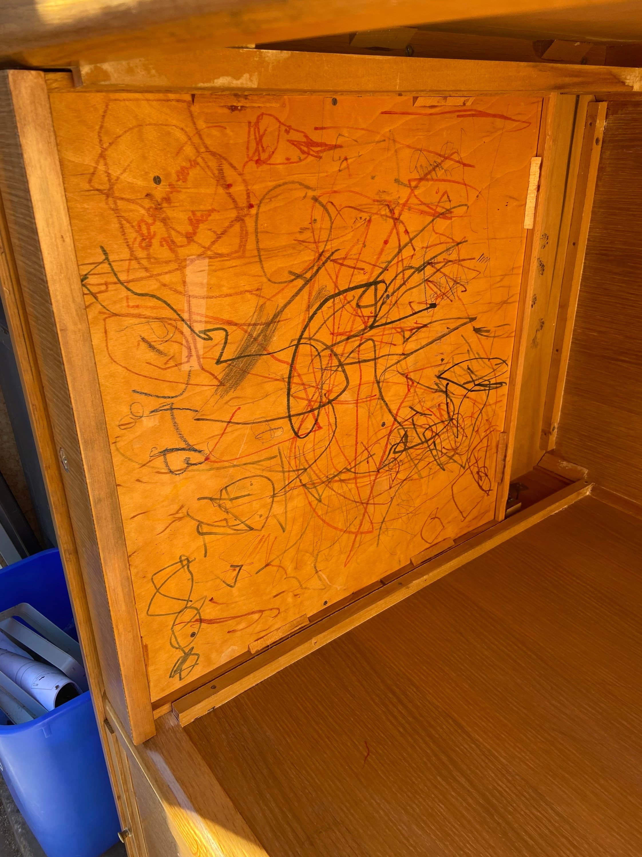 Jasper vintage mid century modern wooden desk - Thumbnail 9