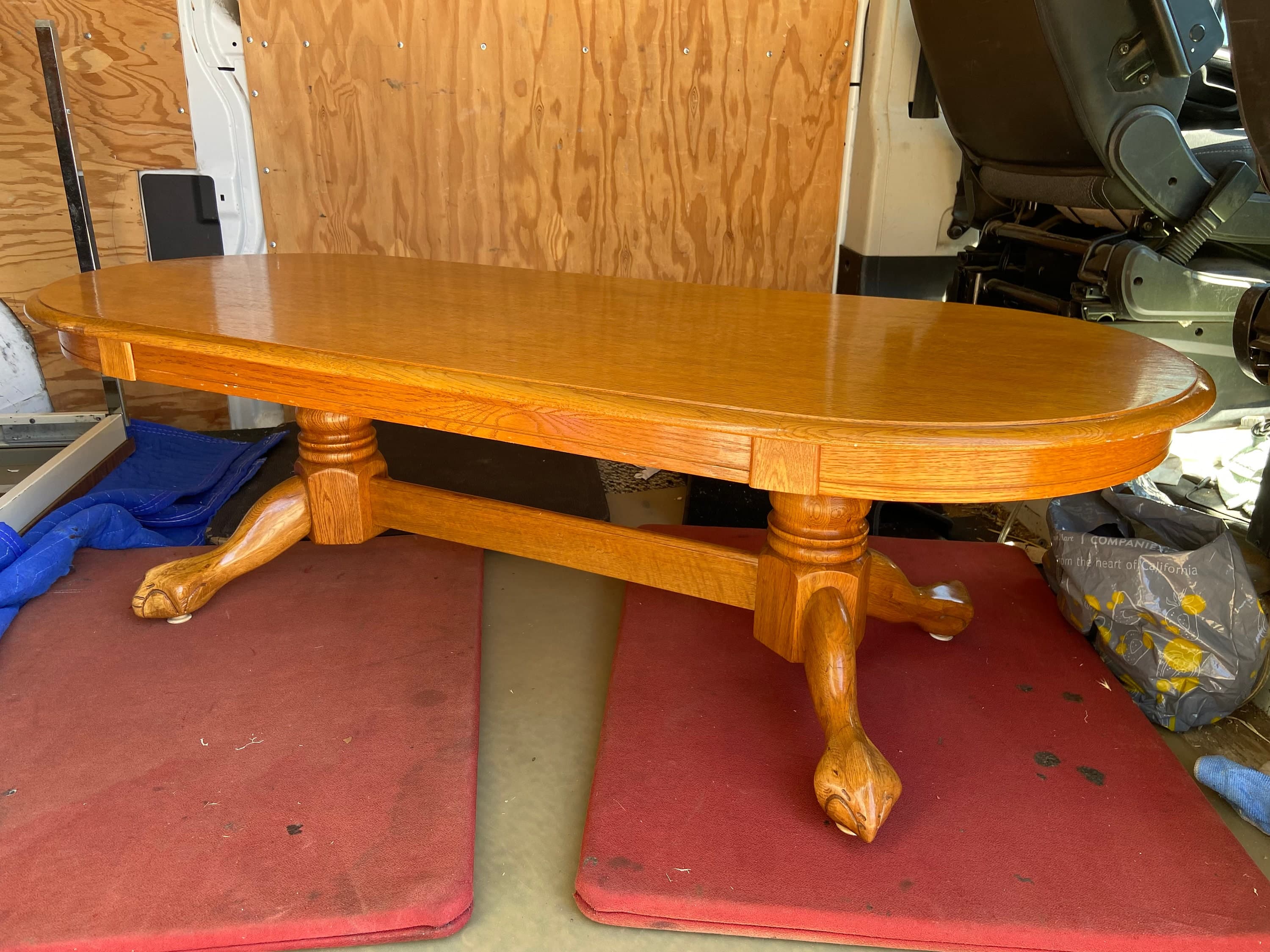 1990’s vintage oak coffee table - Thumbnail 2