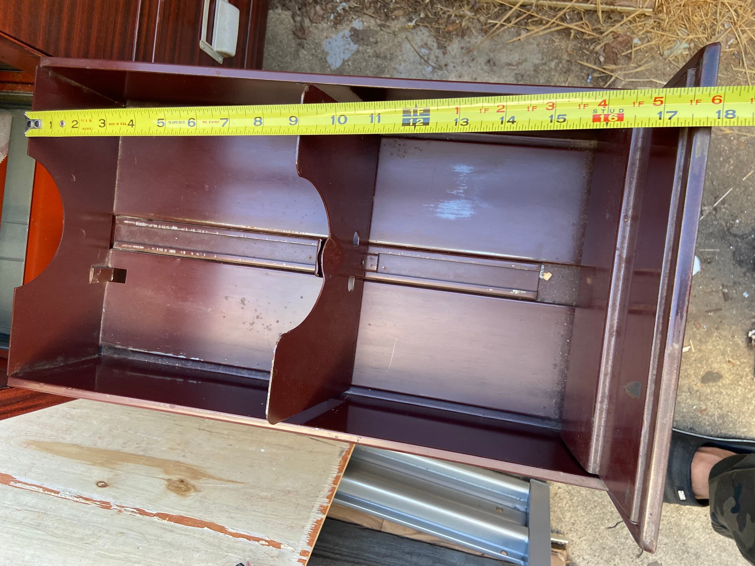 Art metal vintage metal stacking file cabinet - Thumbnail 3