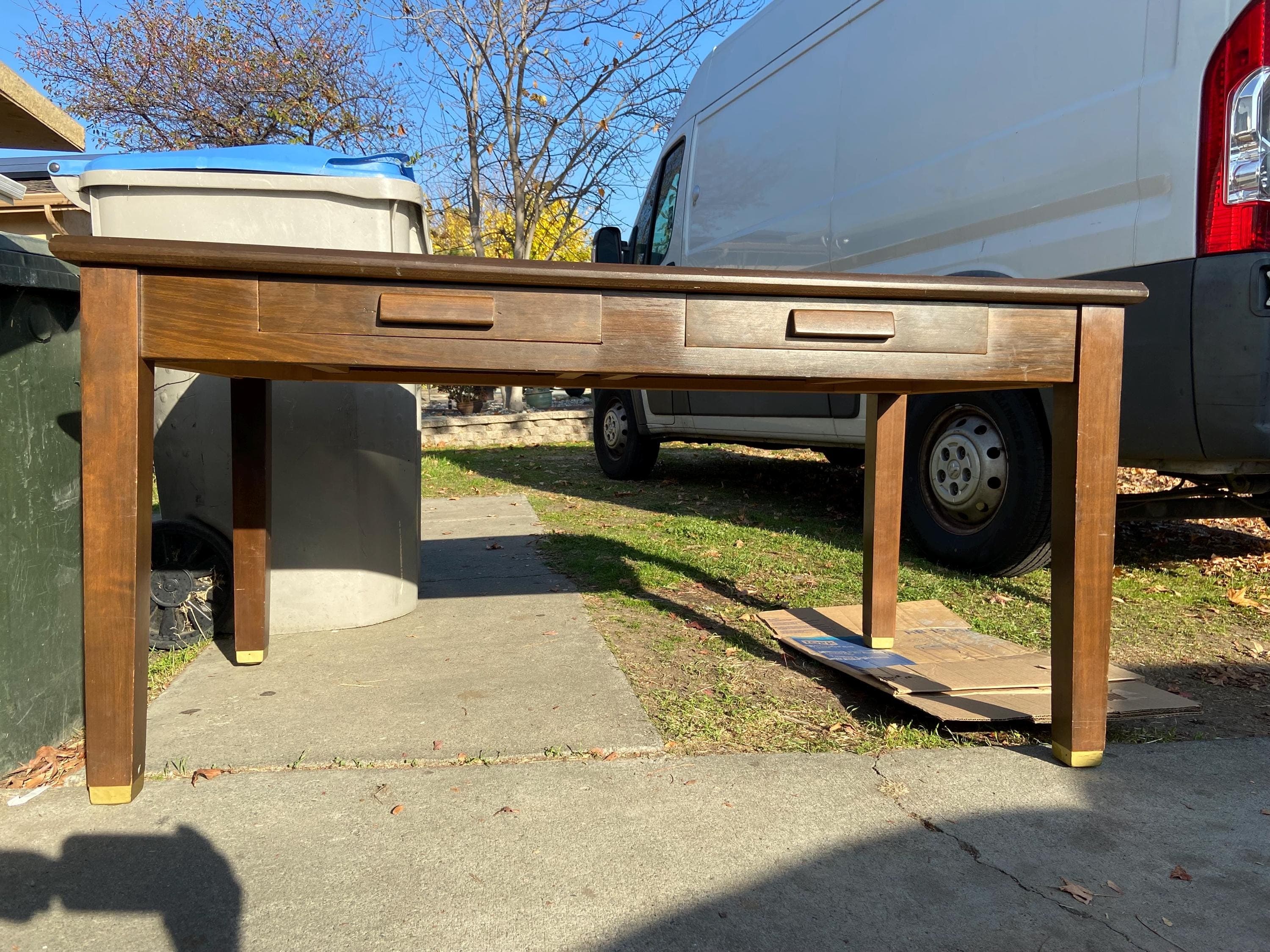 vintage mid century modern desk - Image 1