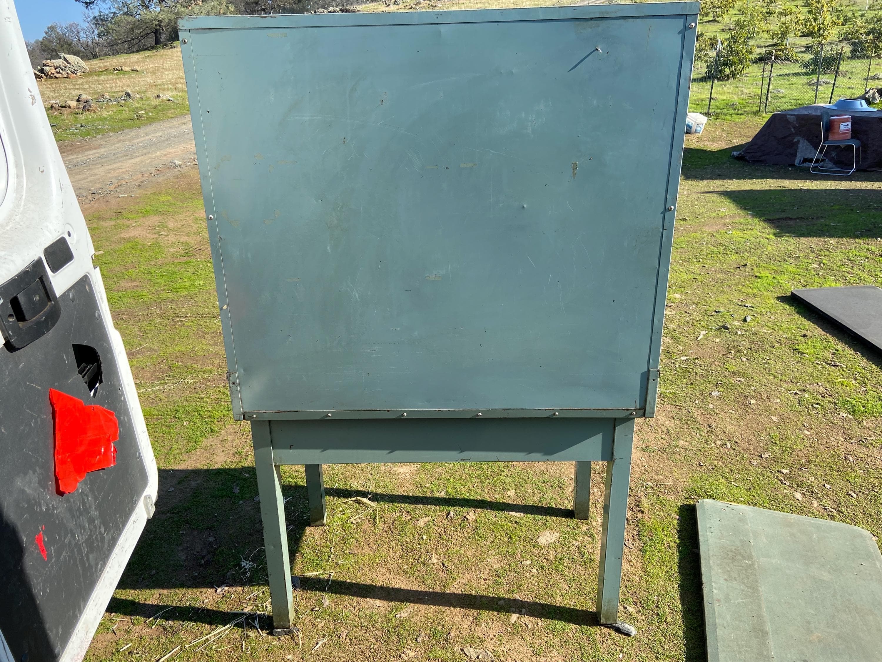 antique post office metal table organizer - Thumbnail 5