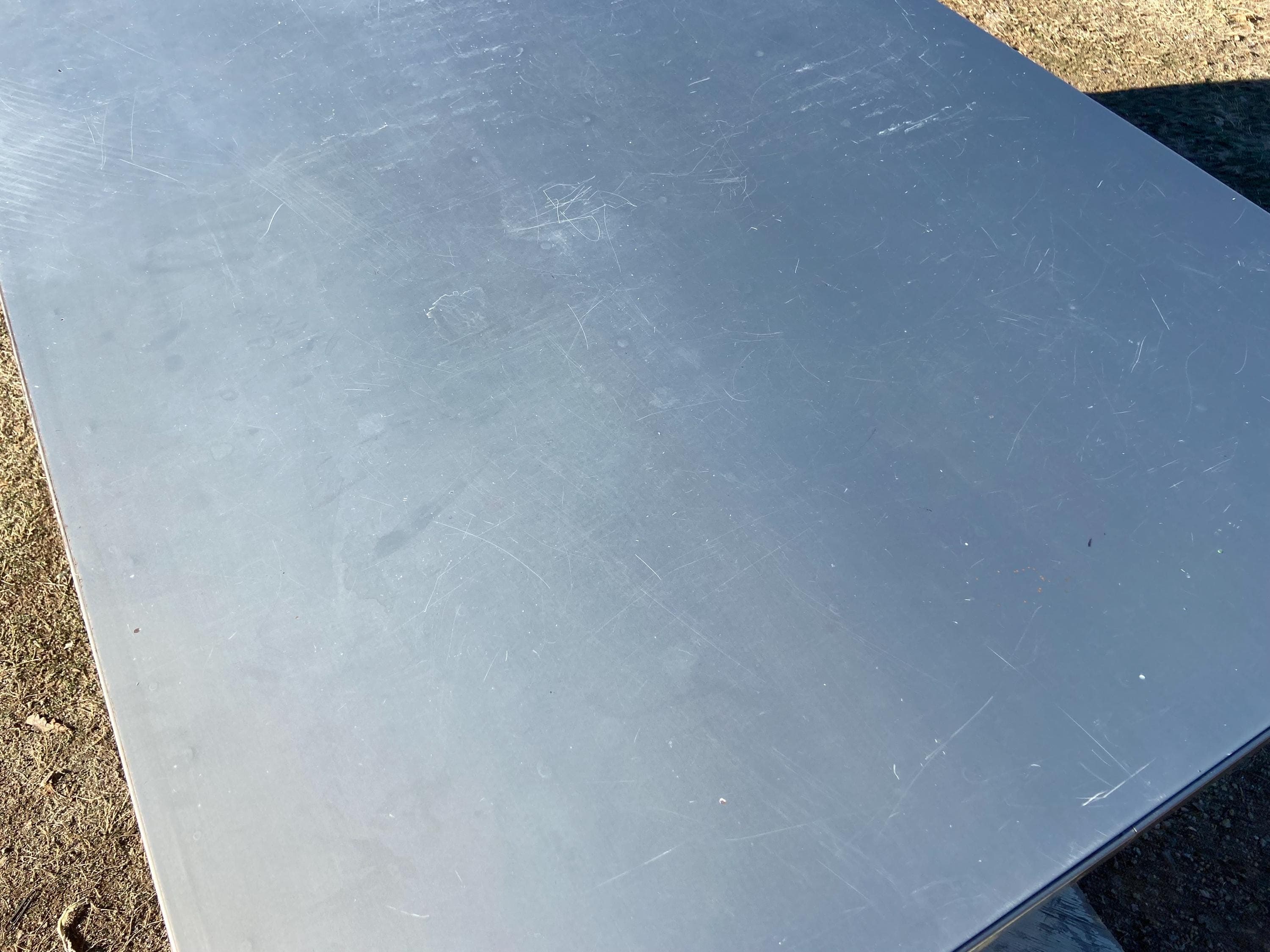 McDowell and Craig vintage mid century modern metal tanker desk - Thumbnail 4