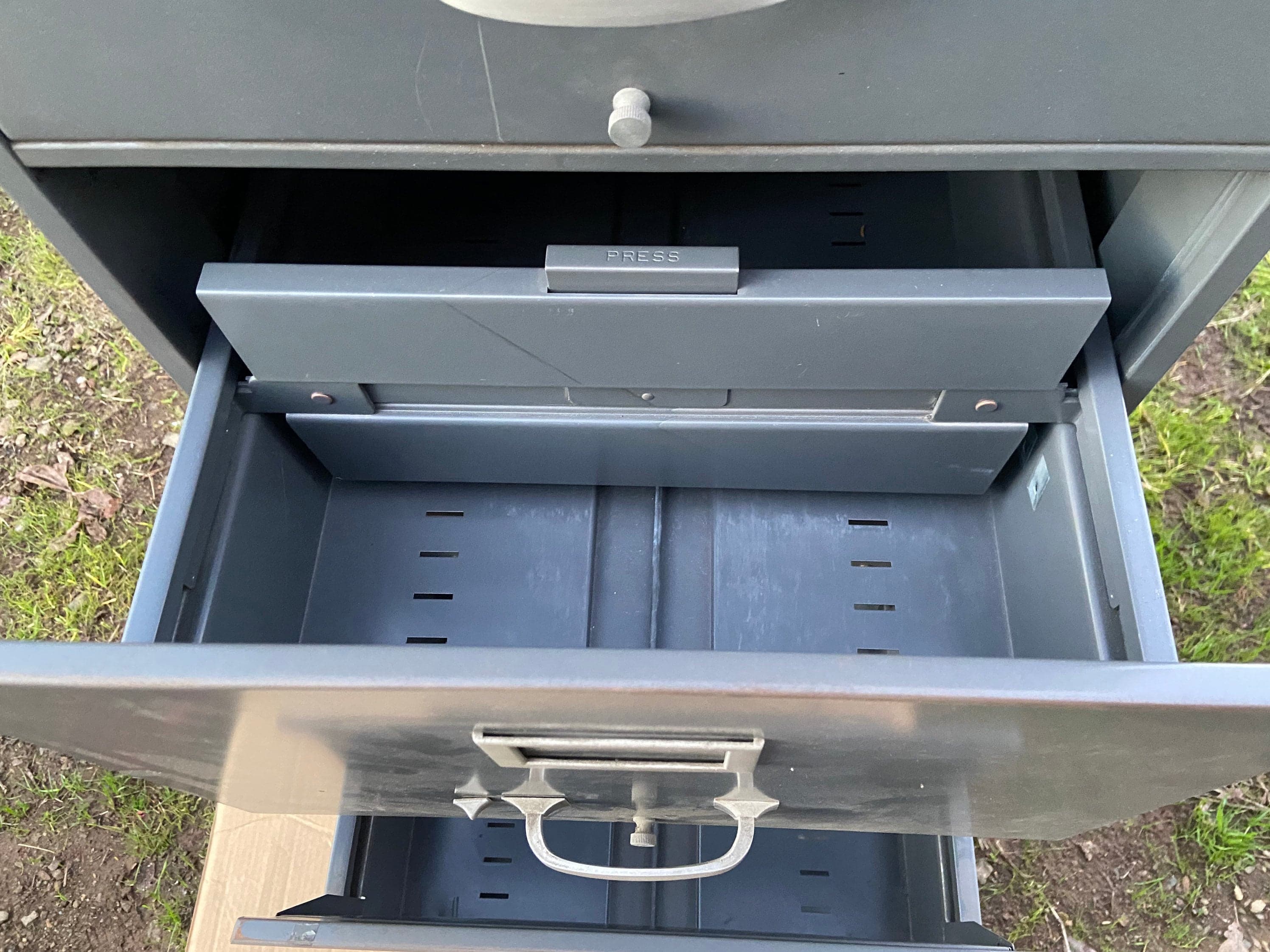 Vintage cole steel metal file index card storage cabinet - Thumbnail 10