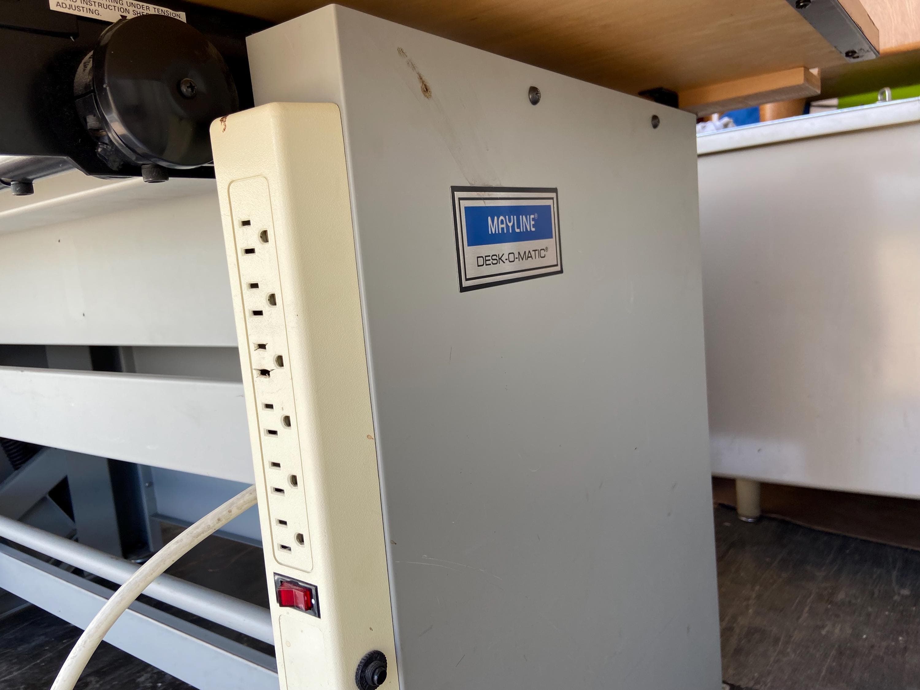 Vintage mid century modern Mayline drafting table Desk-O-Matic - Thumbnail 10