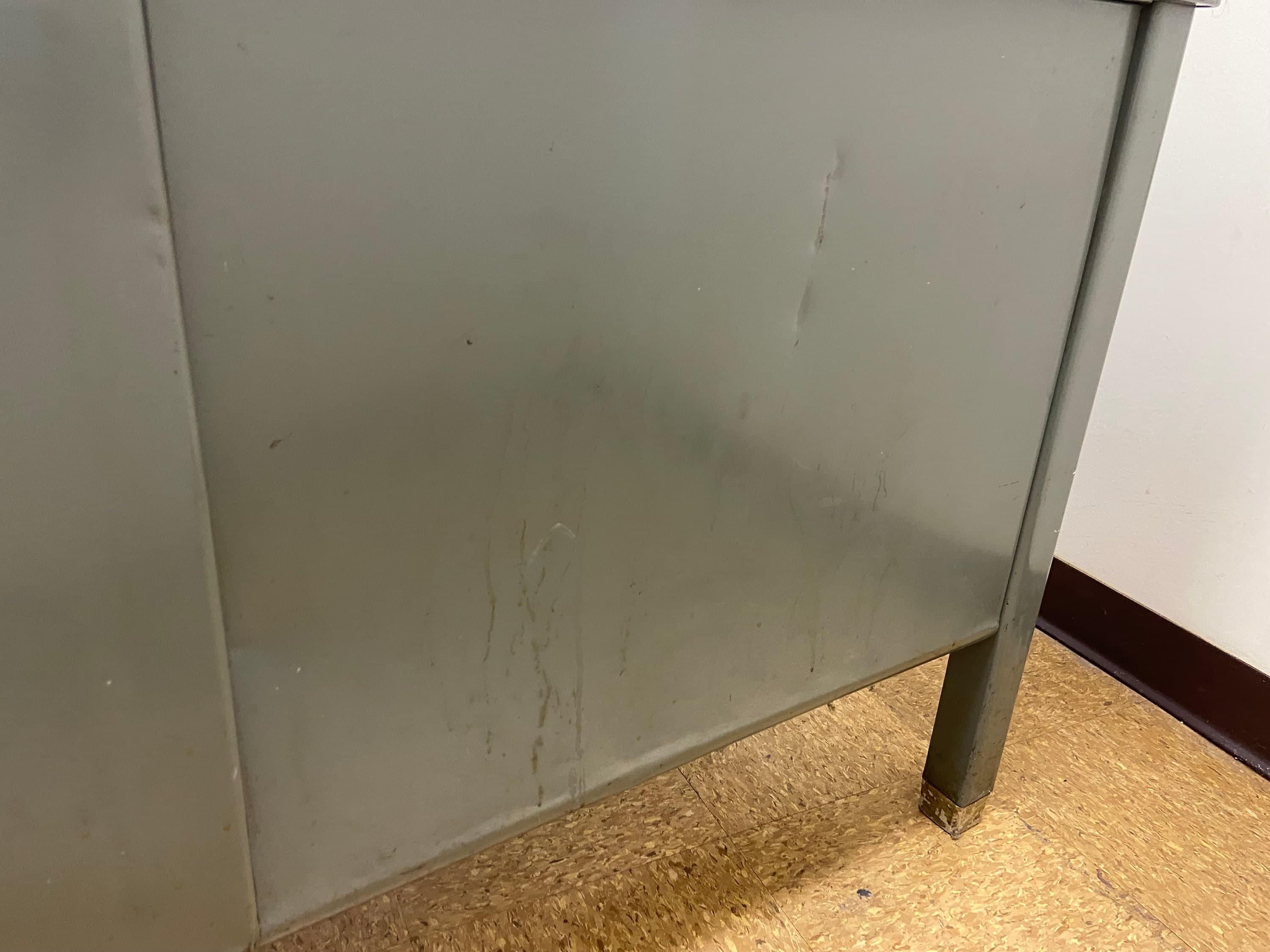 General fireproofing company Vintage mid century modern metal tanker desk - Thumbnail 7