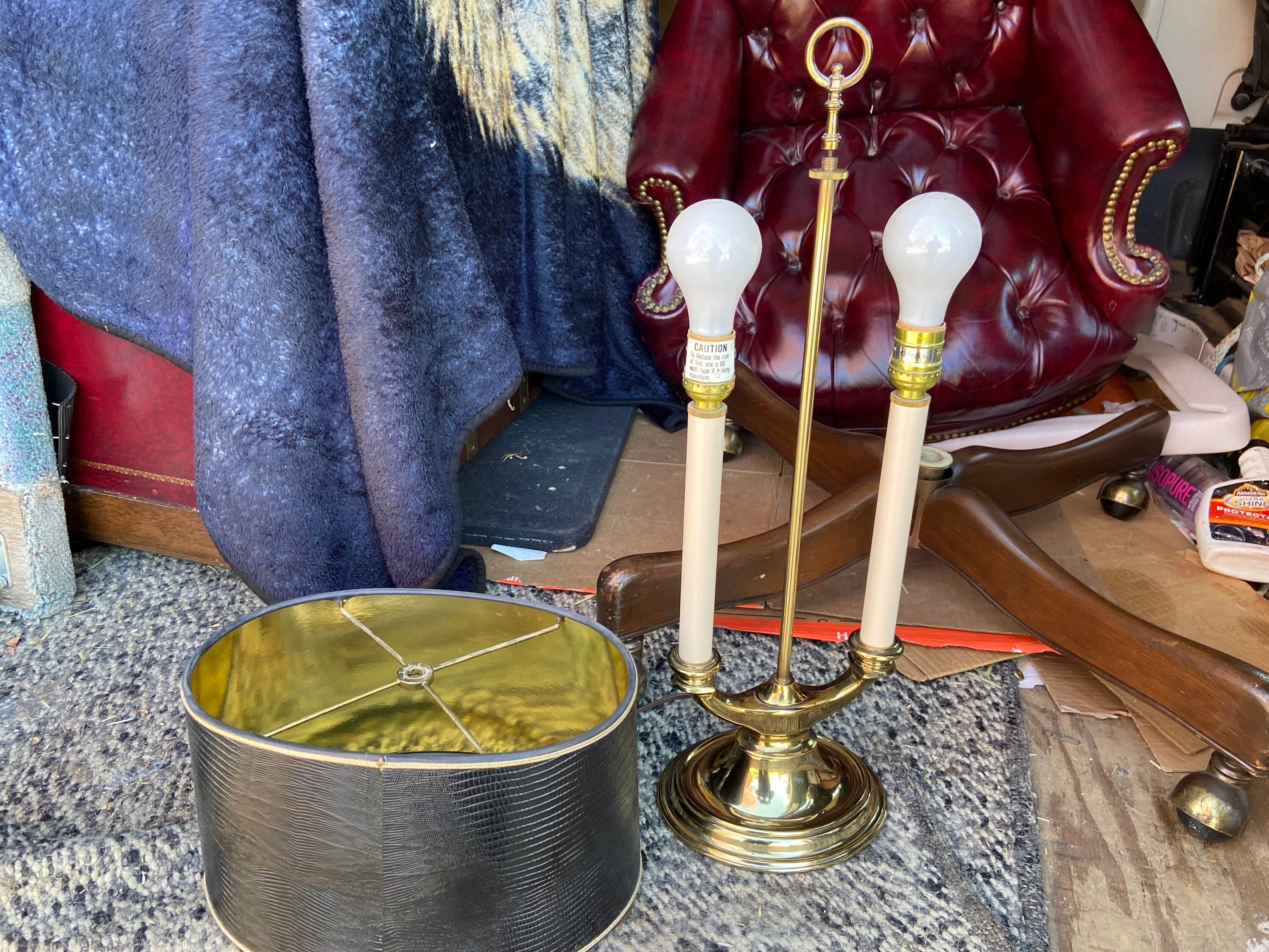 Vintage brass stiffel desk lamp - Thumbnail 5