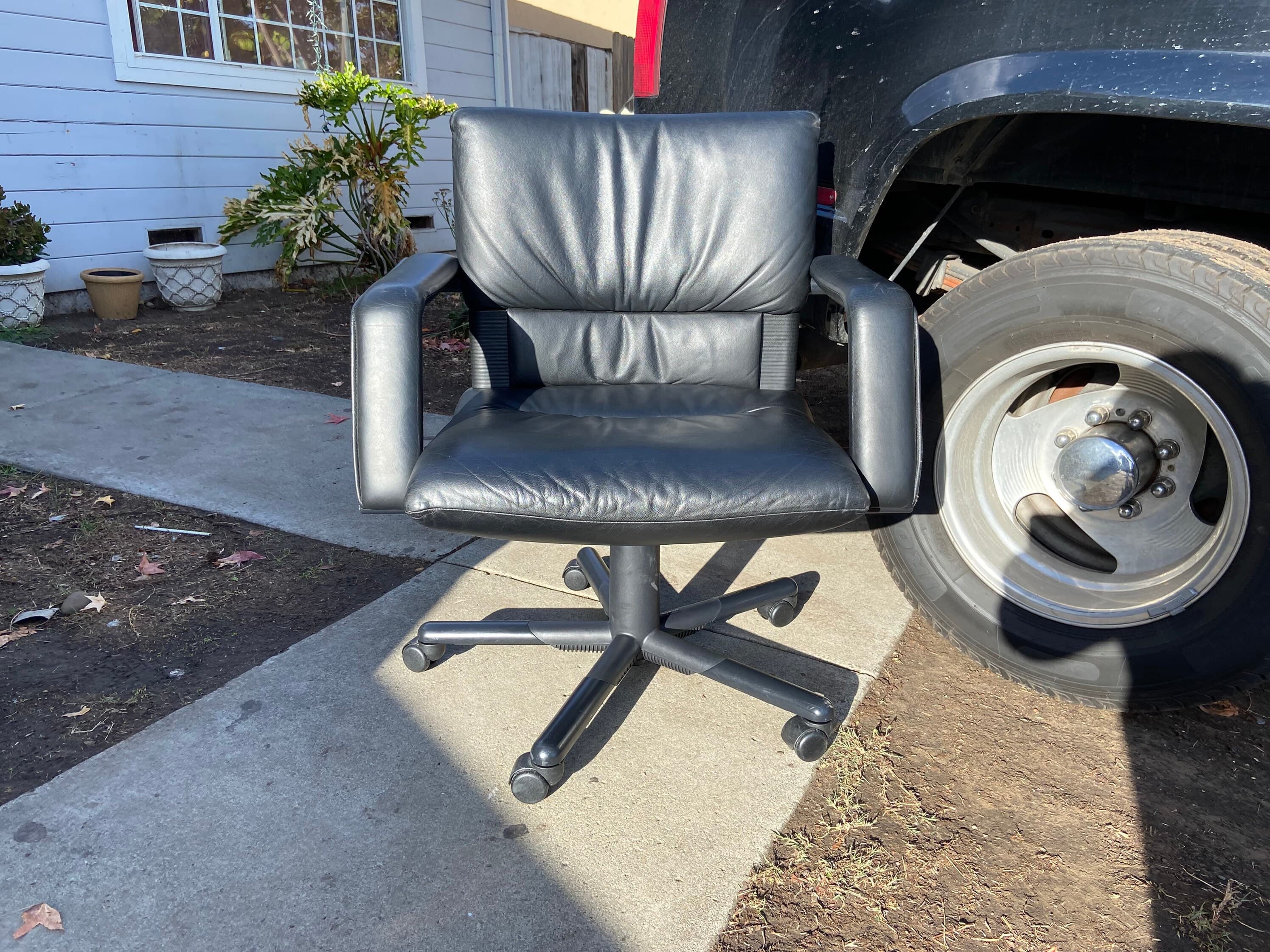 1 Mario Bellini vitra vintage mid century modern metal office chairs 8 available - Thumbnail 7