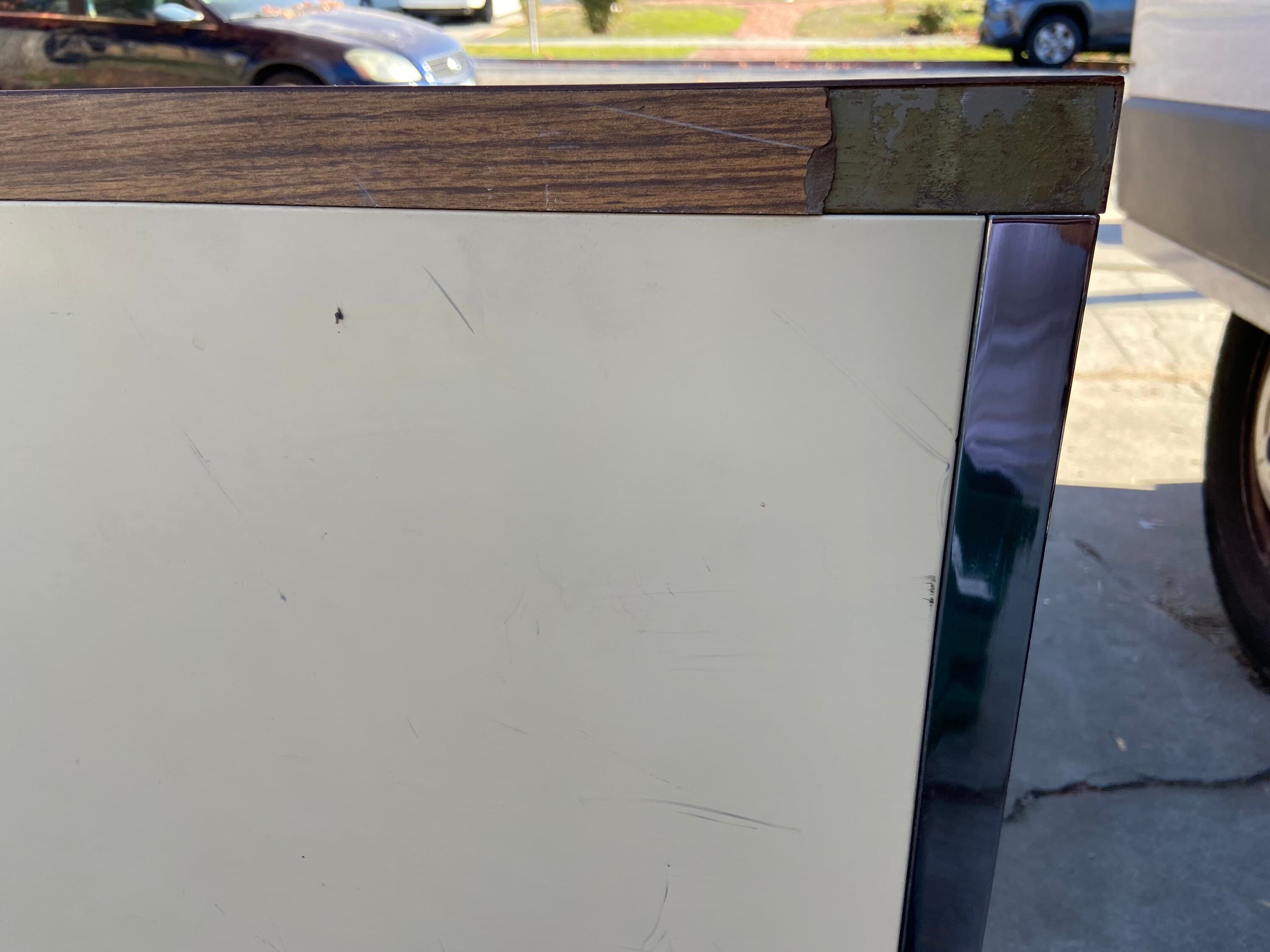 All steel brand vintage mid century modern metal tanker desk - Thumbnail 5