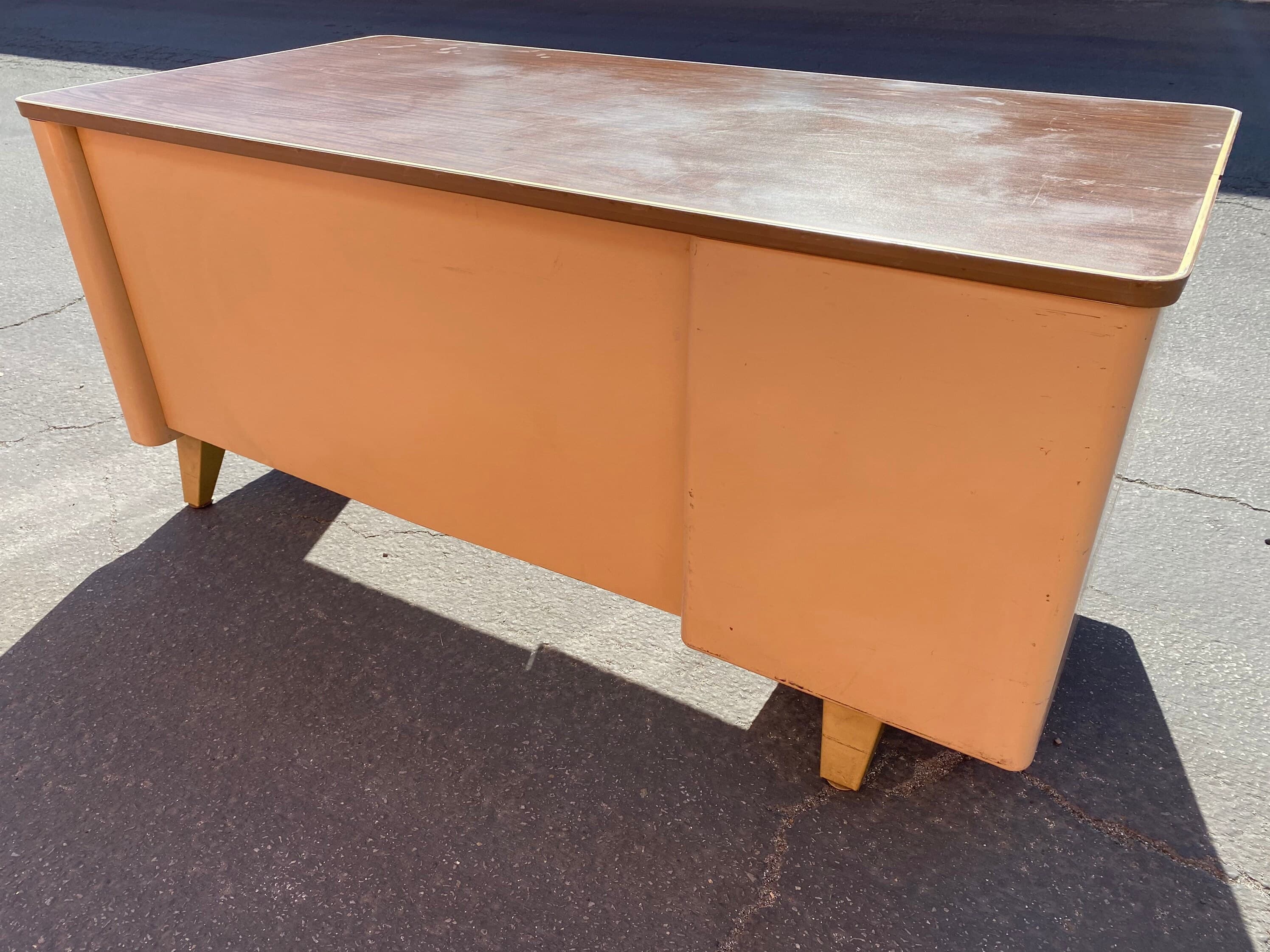 Cole steel vintage metal tanker desk - Thumbnail 7