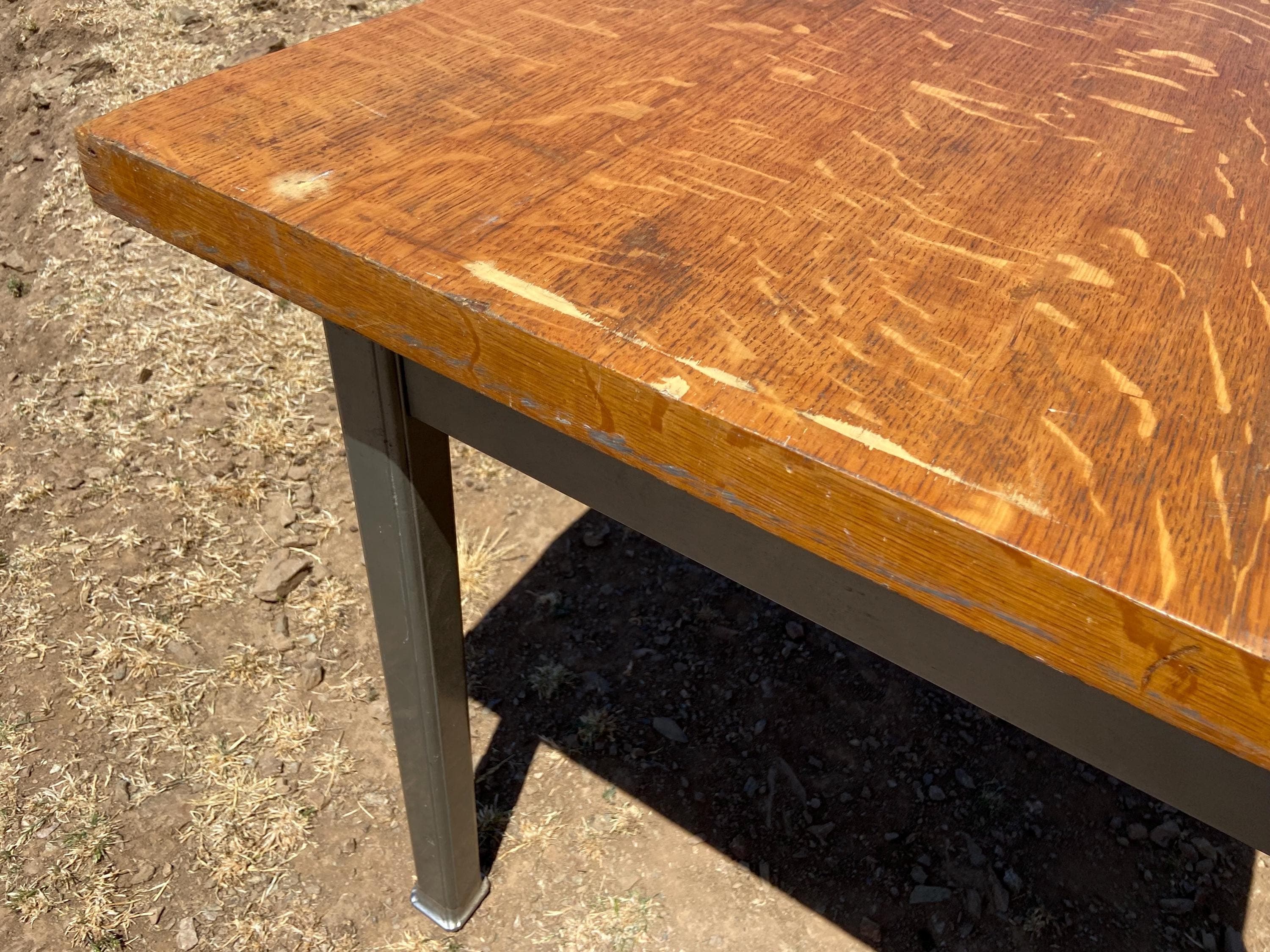 Shaw walker tanker desk needs restoration - Thumbnail 3