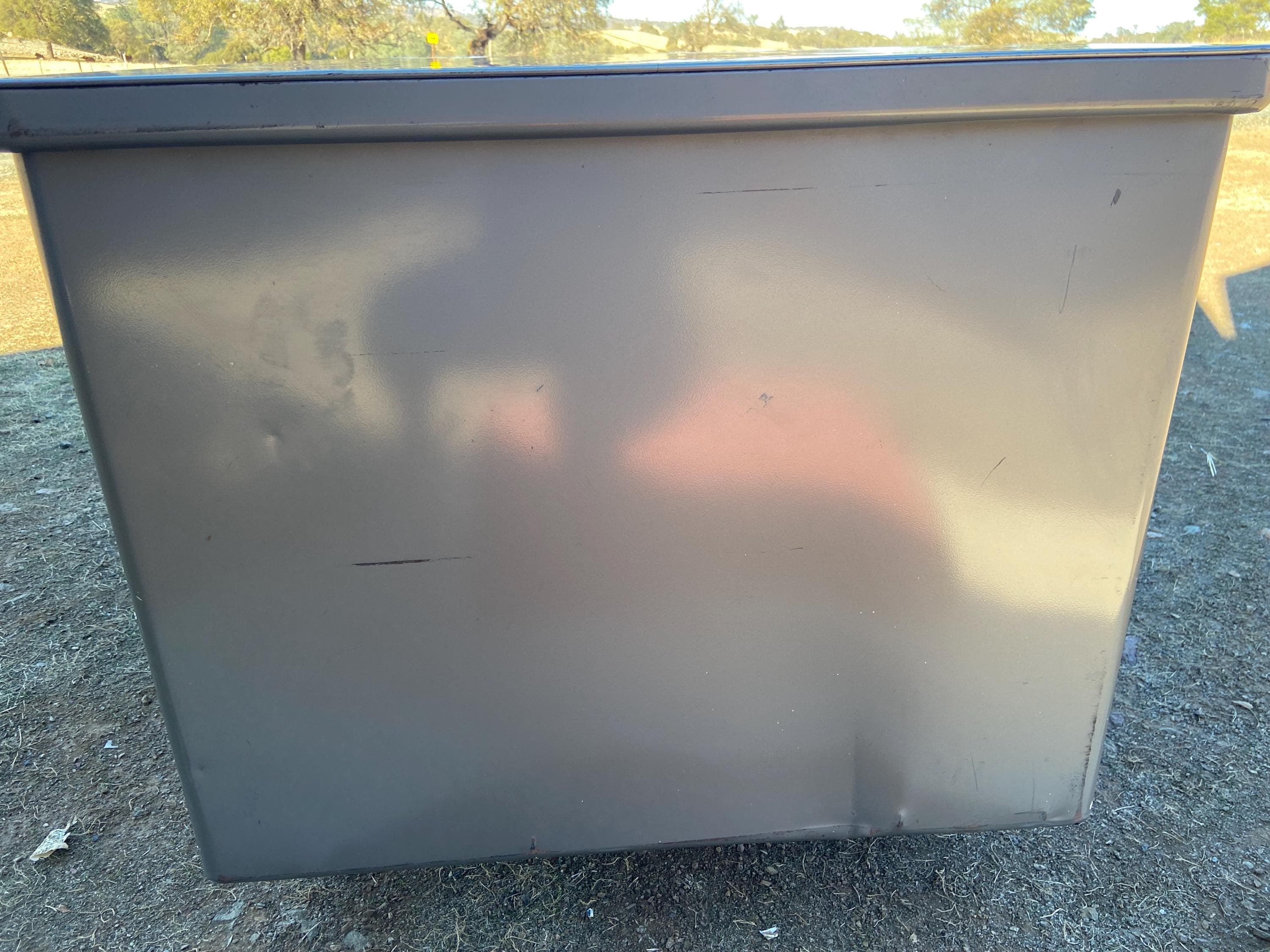 Steelcase vintage mid century modern metal tanker desk - Thumbnail 4