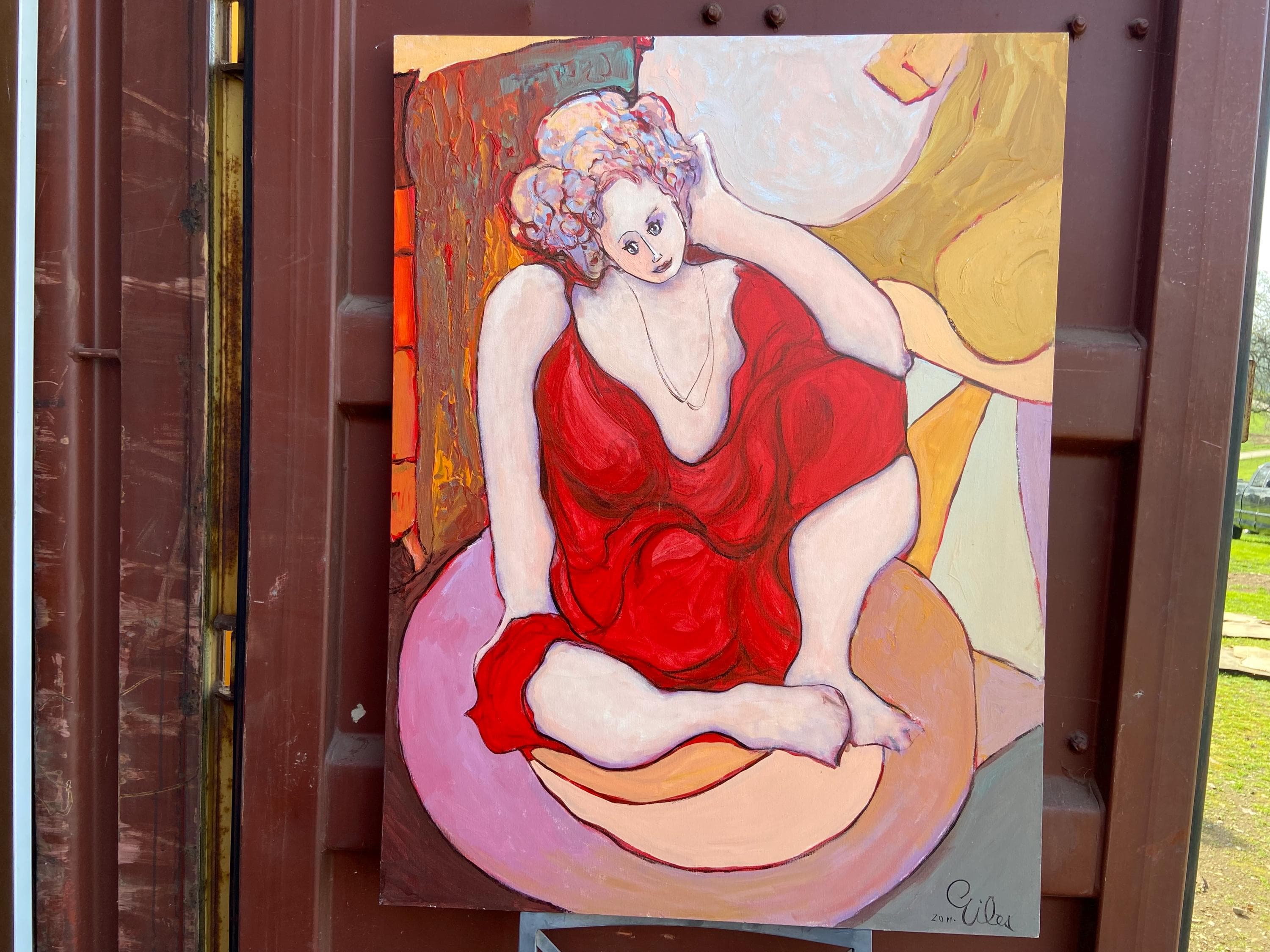 Giles parish canvas collection 40/30 30 in stock - Image 1