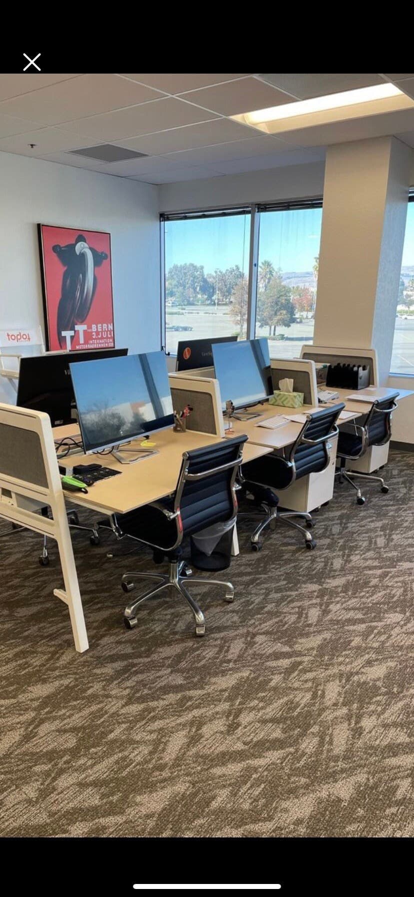 Steelcase turnstone Bivi sit standing two way for 6 office desks - Thumbnail 6