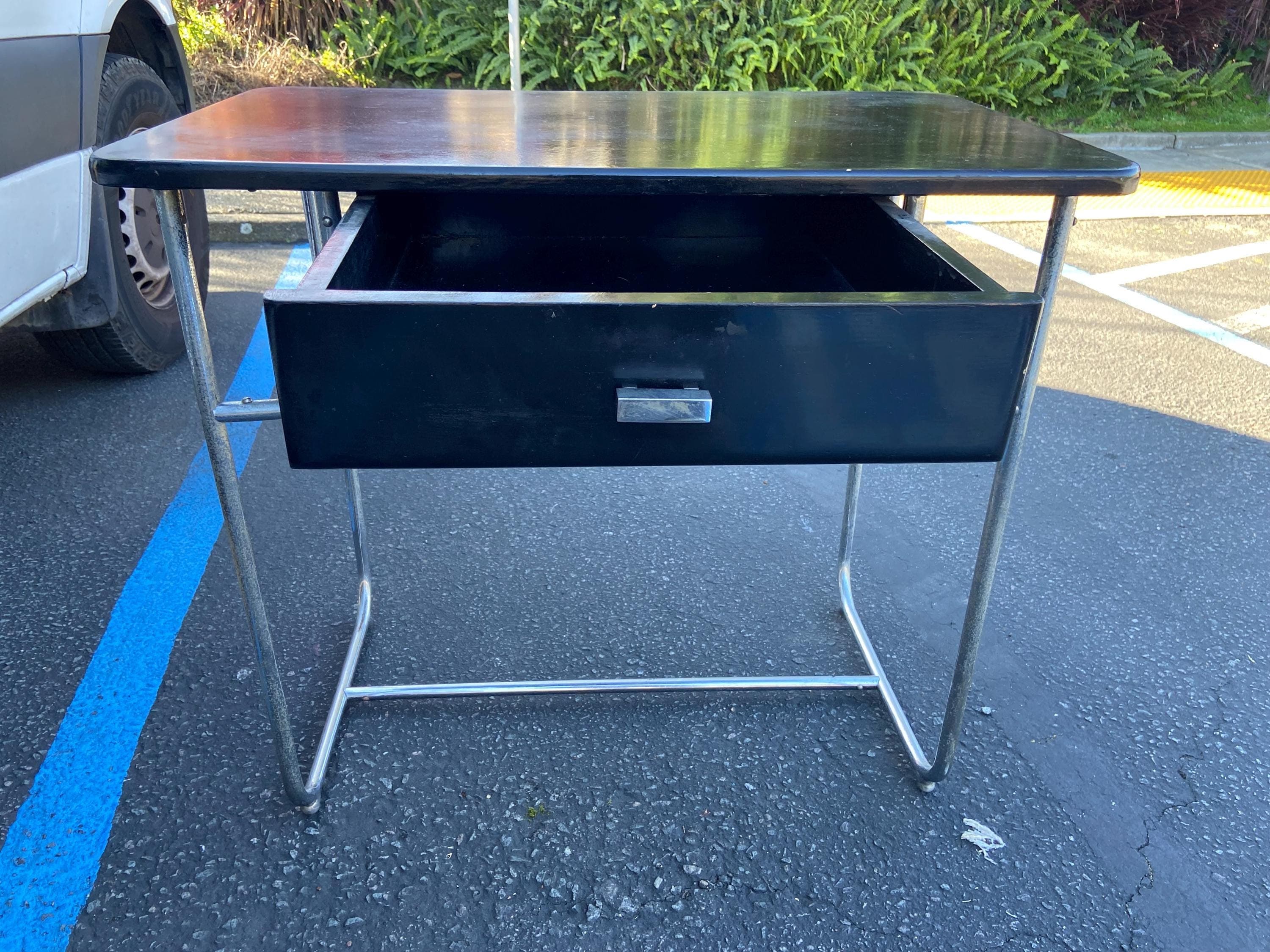 1930’s KEM Weber Machine Age Art Deco Desk For Lloyd - Thumbnail 6