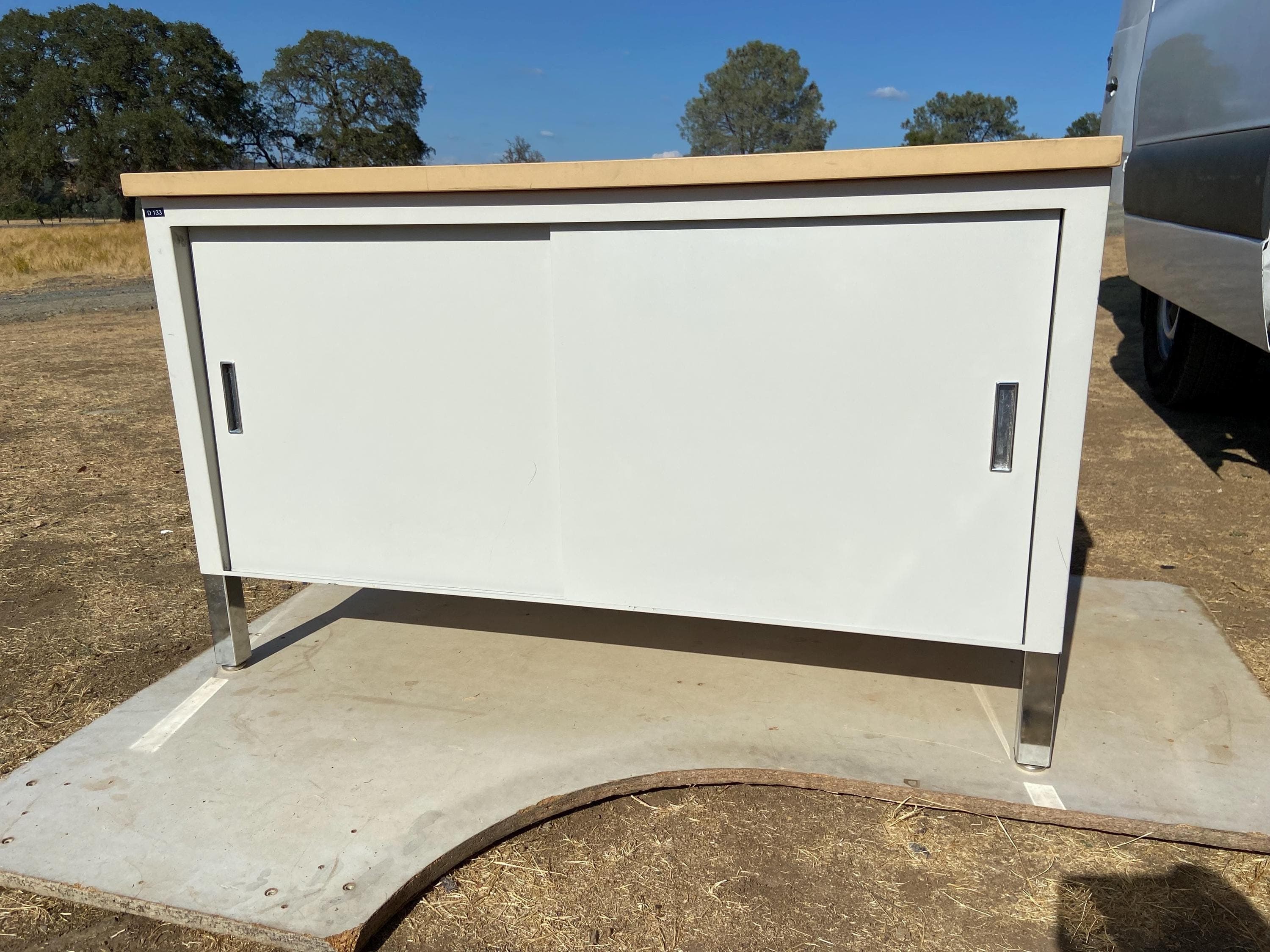 vintage mid century modern credenza Sideboard storage cabinet - Image 1