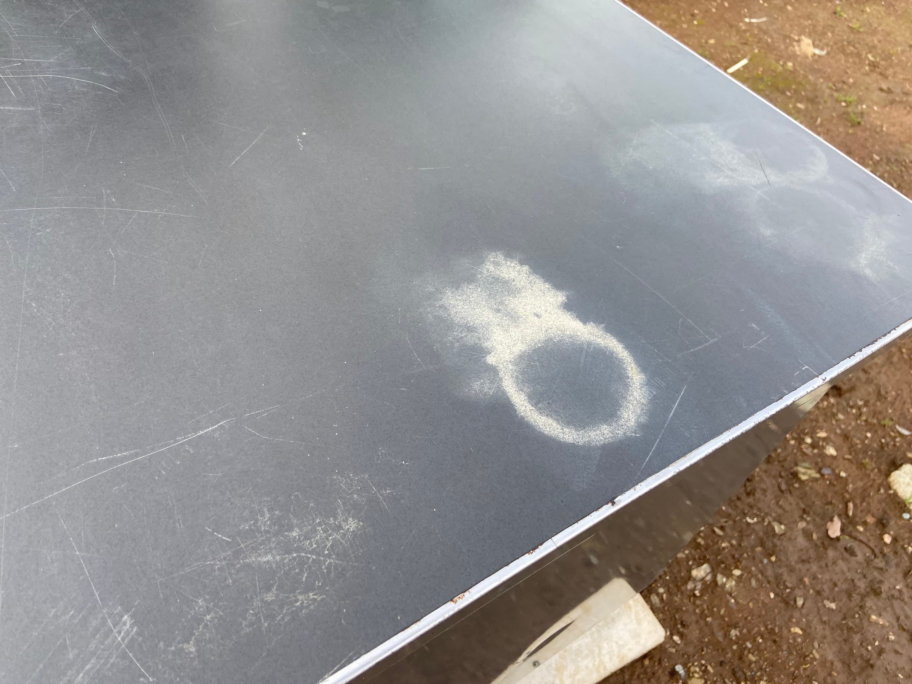 Steelcase vintage mid century modern metal tanker desk with patina - Thumbnail 10