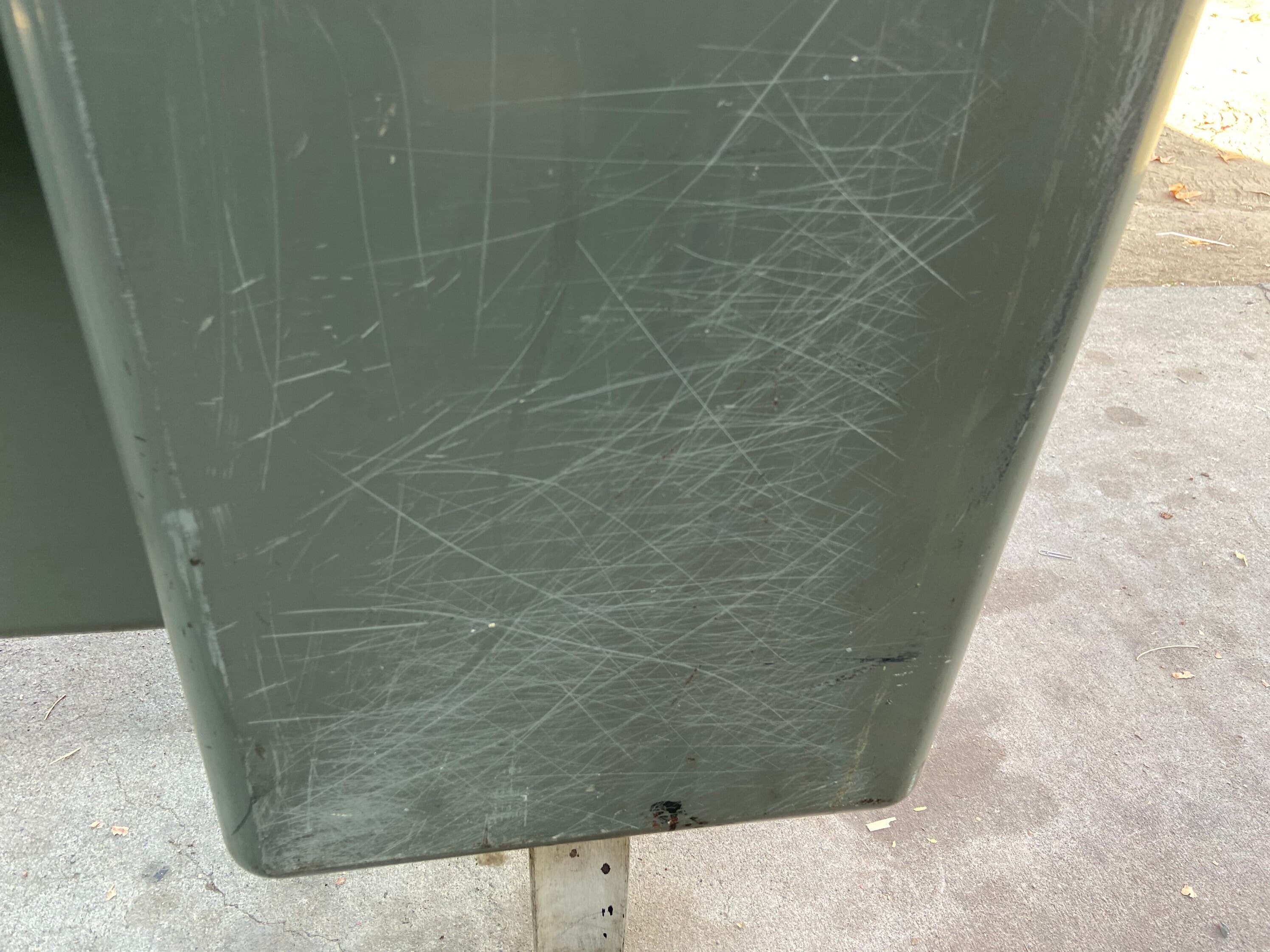 The general fireproofing company vintage metal tanker desk Raymond Loewy style - Thumbnail 3