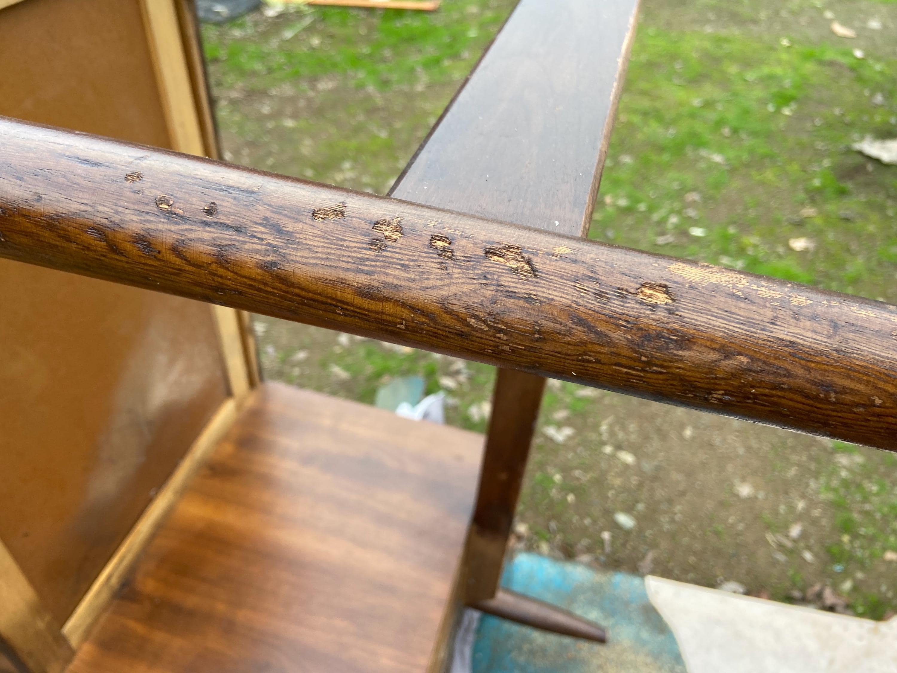 Vintage Mid Century Modern Mainline Hooker Writing Desk needs tlc - Thumbnail 4