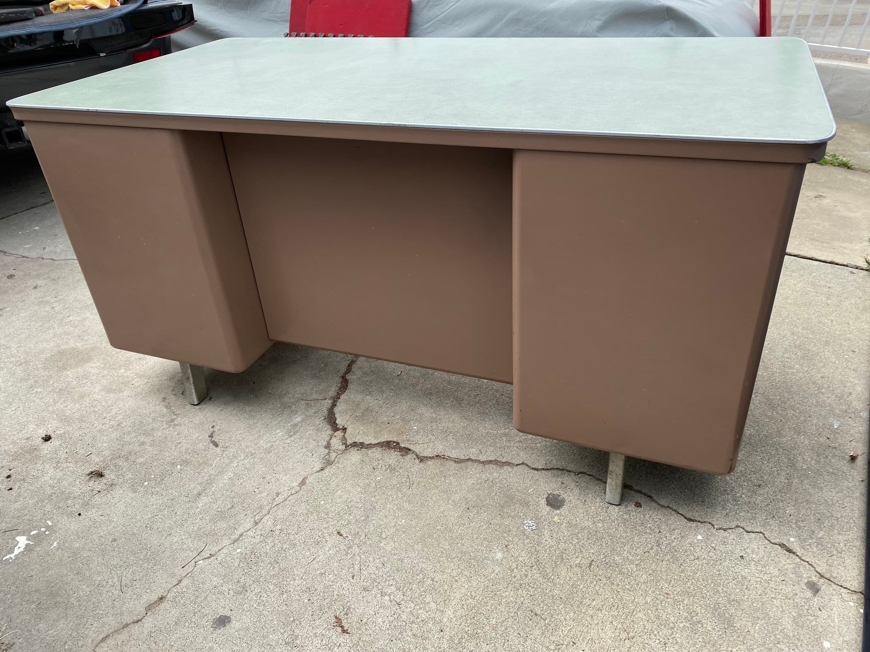 General fireproofing vintage metal tanker desk - Thumbnail 6