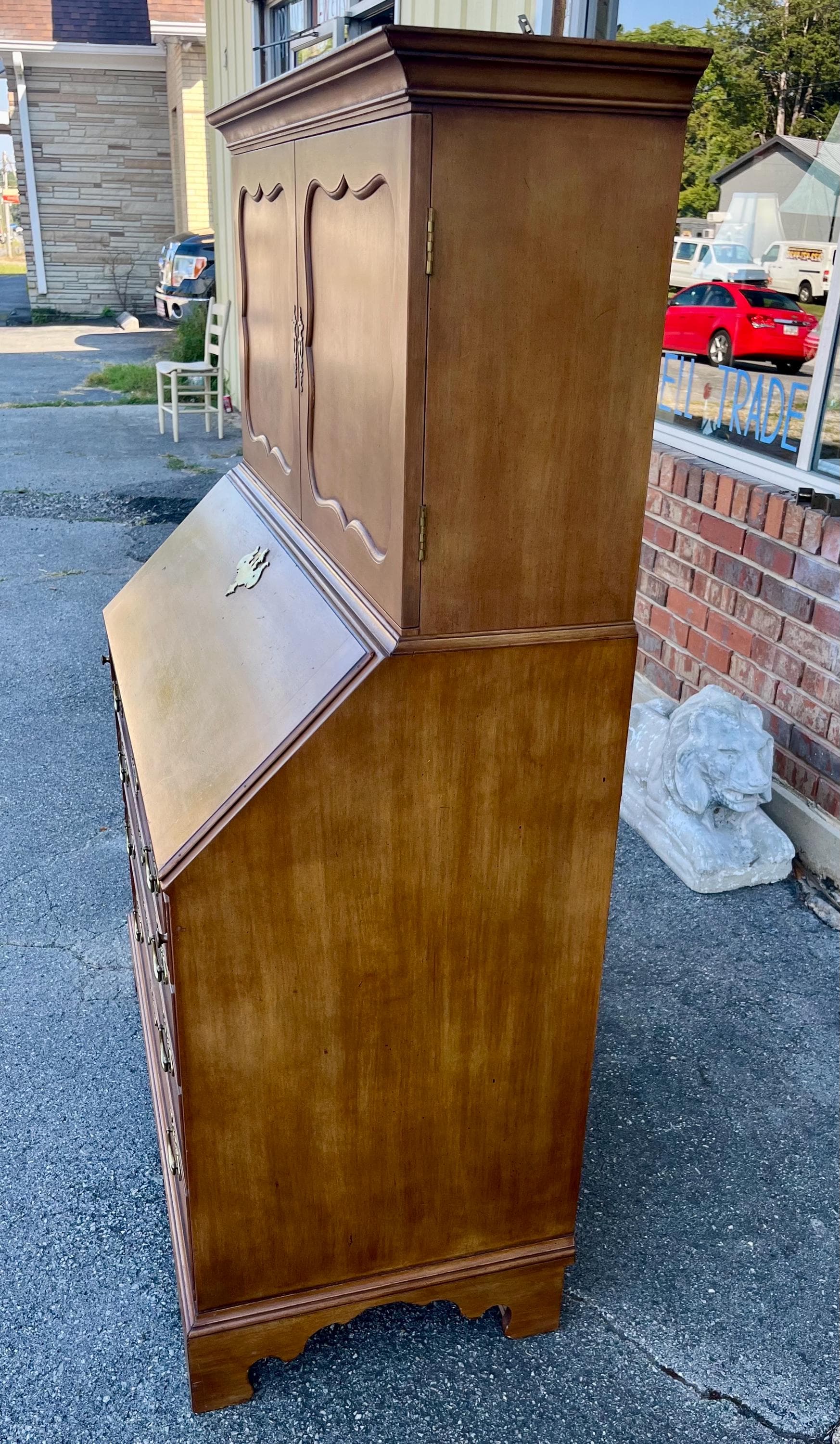 Kittinger Colonial Williamsburg Secretary Bookcase - Thumbnail 4