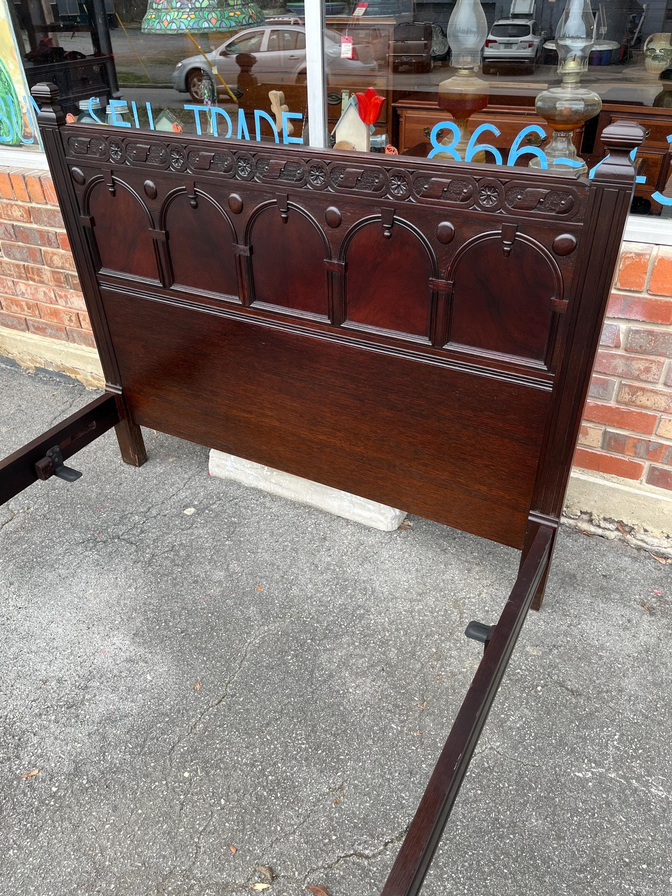 Antique Full Bed Attributed to John Widdicomb - Thumbnail 9