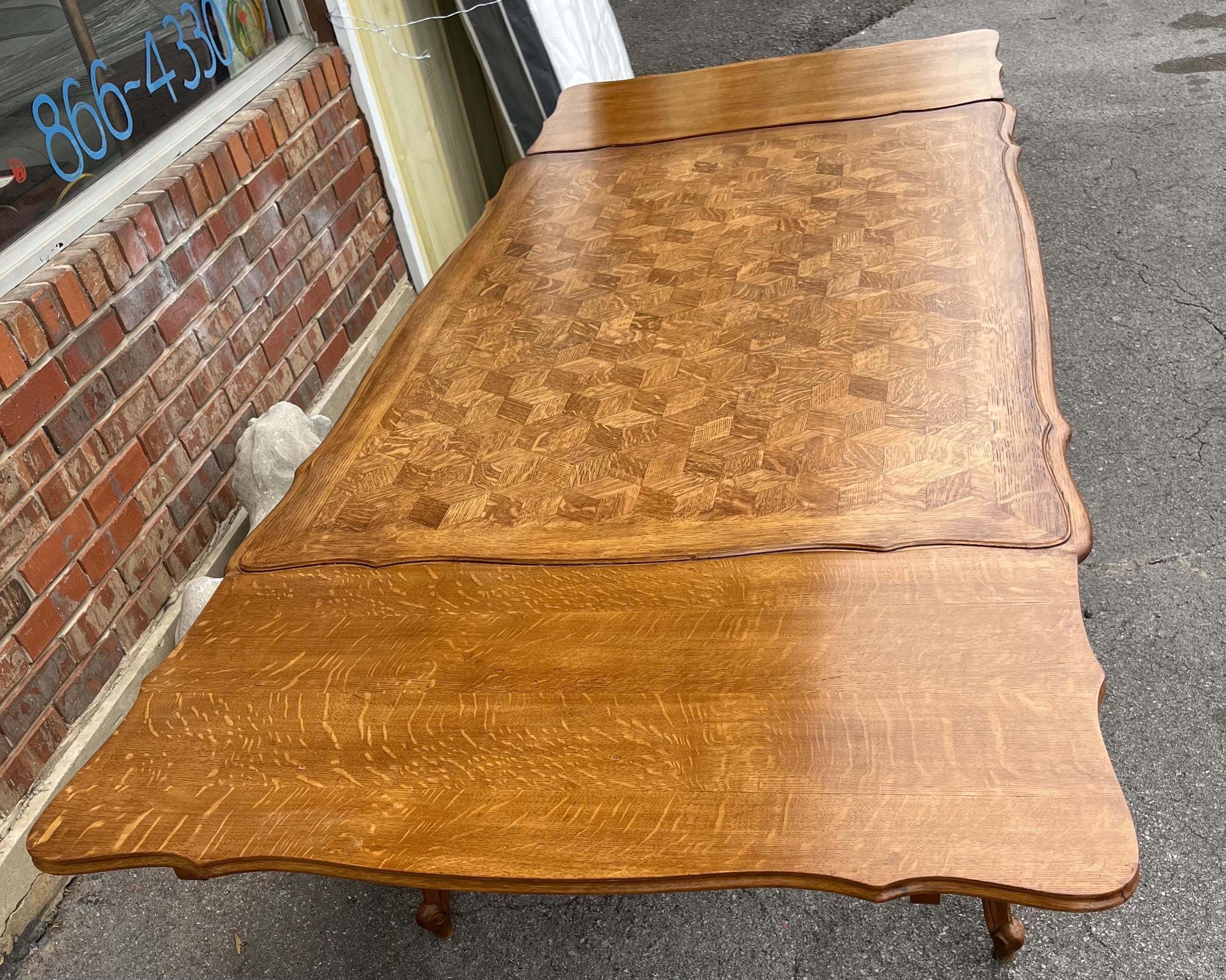 French Provincial Draw Leaf Table - Thumbnail 2
