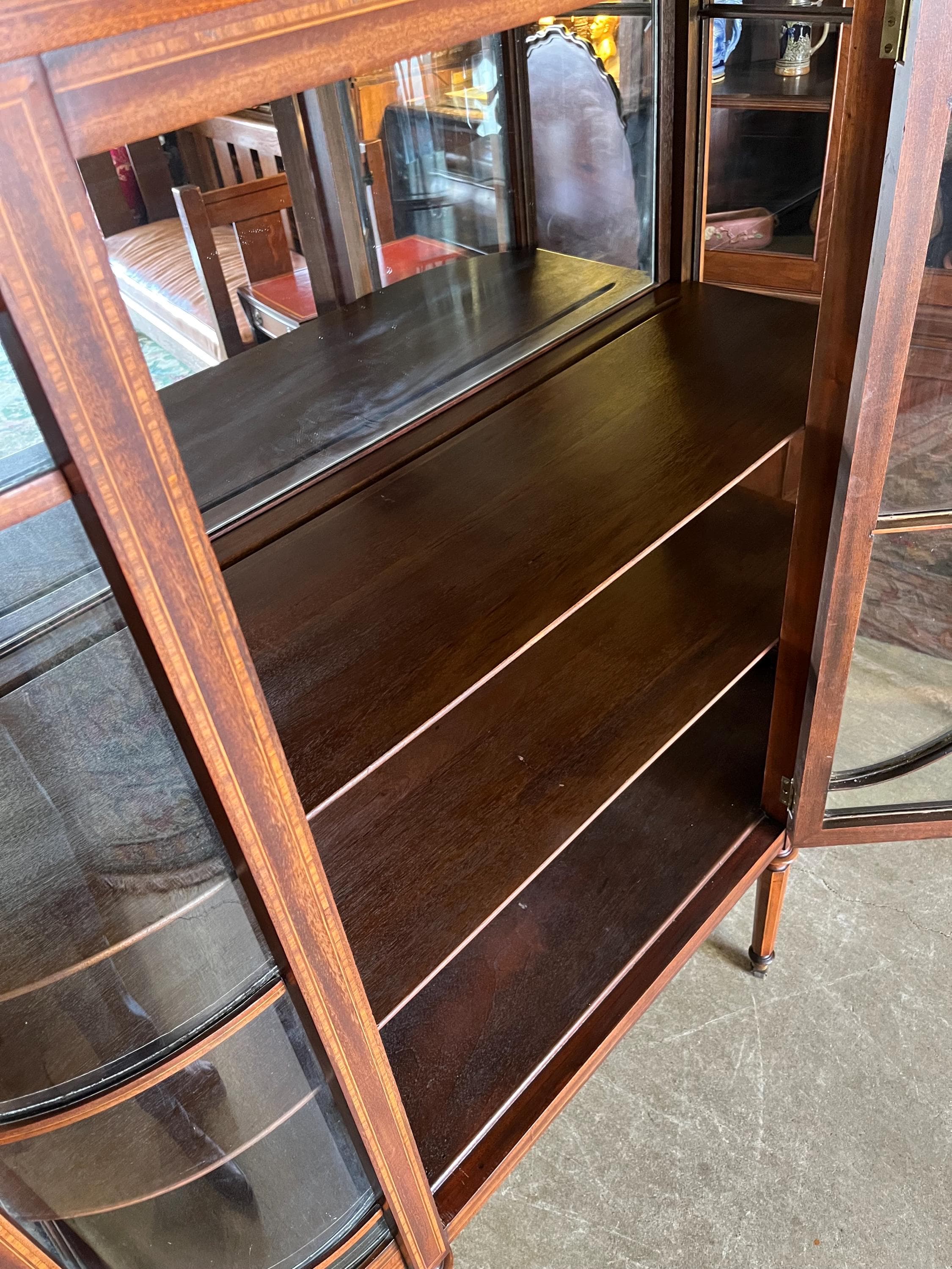 Antique Berkey and Gay Sheraton Style Cabinet - Thumbnail 10