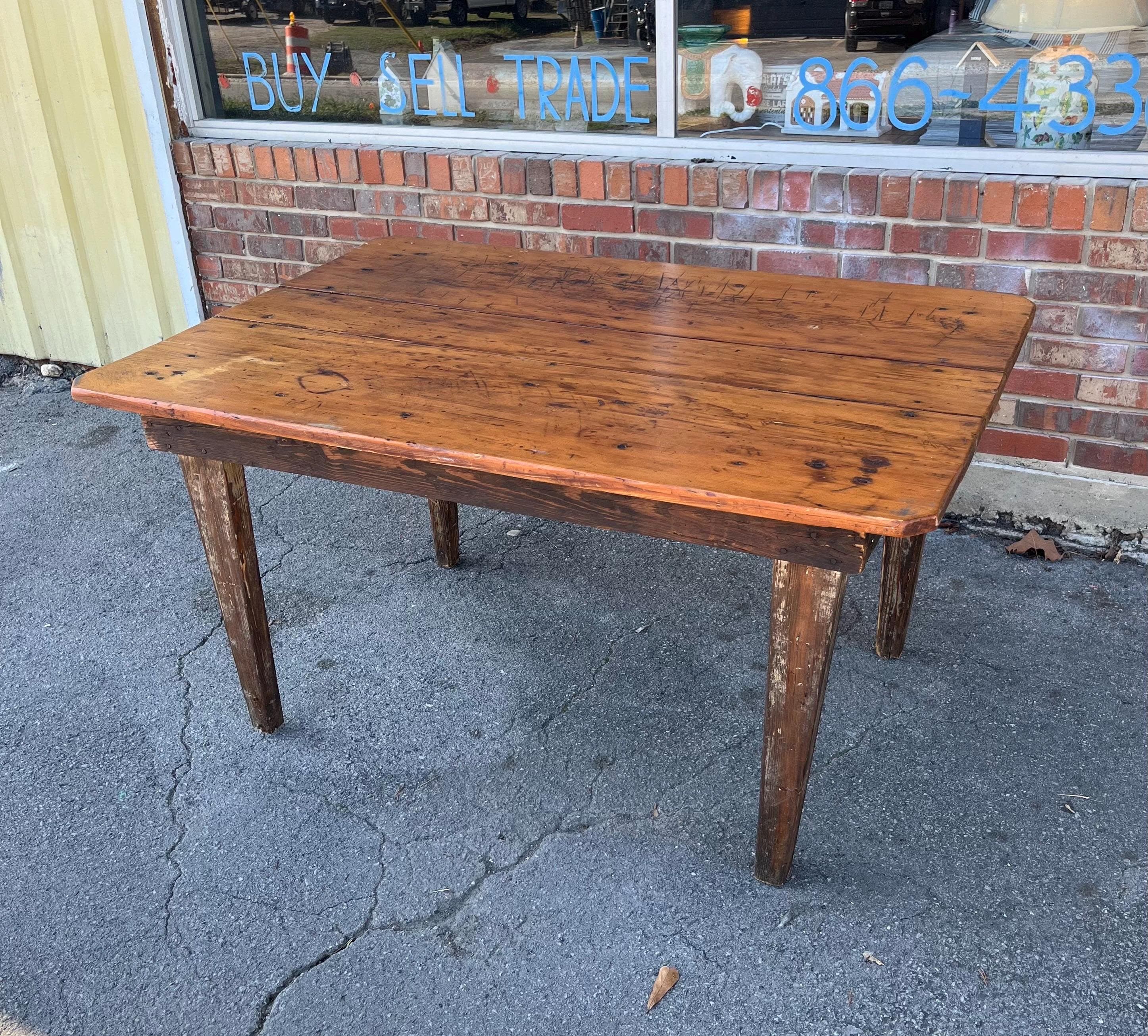 Primitive Farmhouse Table - Thumbnail 7