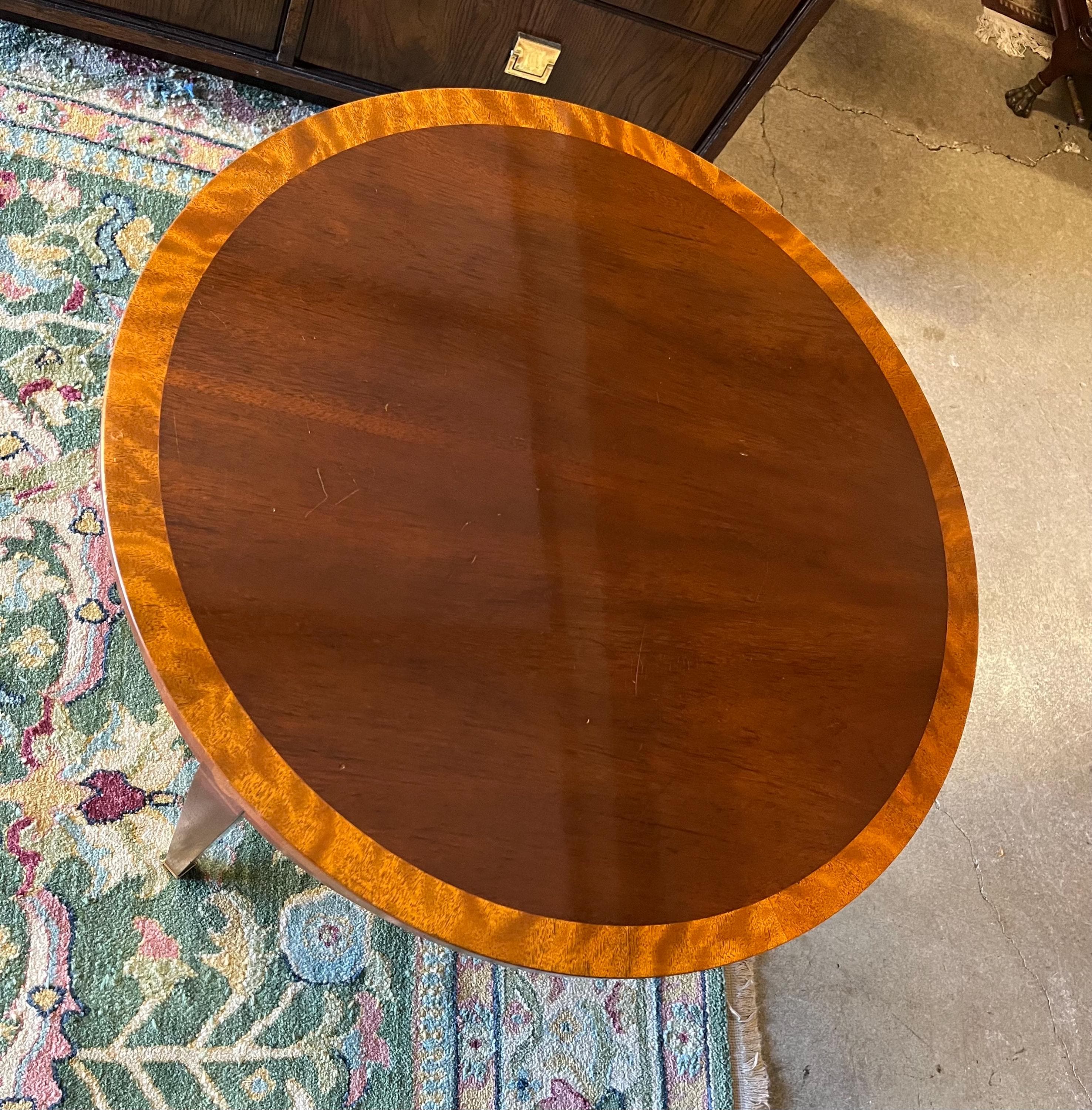 Baker Furniture Inlaid Side Table - Thumbnail 3