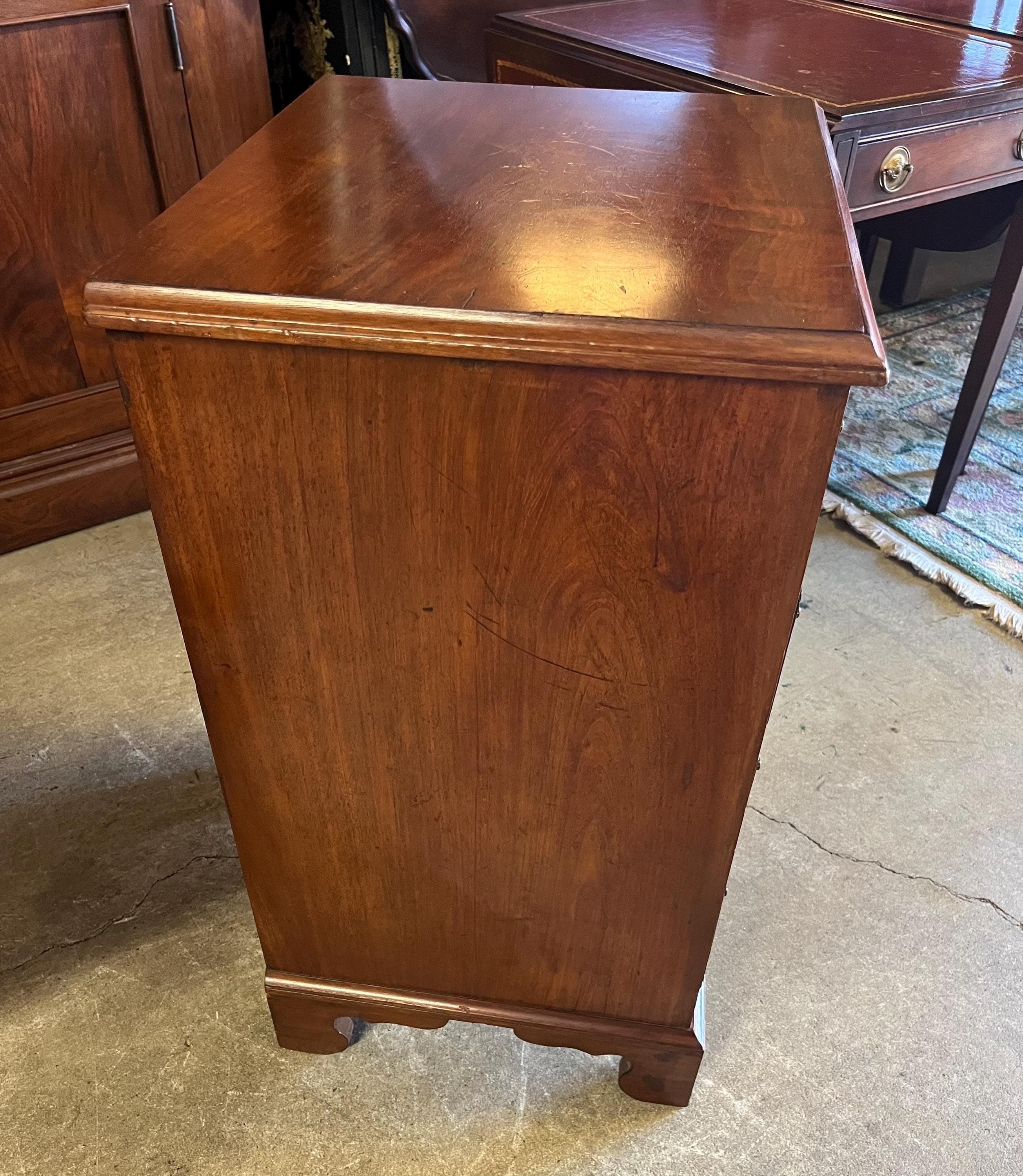 Antique Four Drawer Bedside Chest - Thumbnail 10