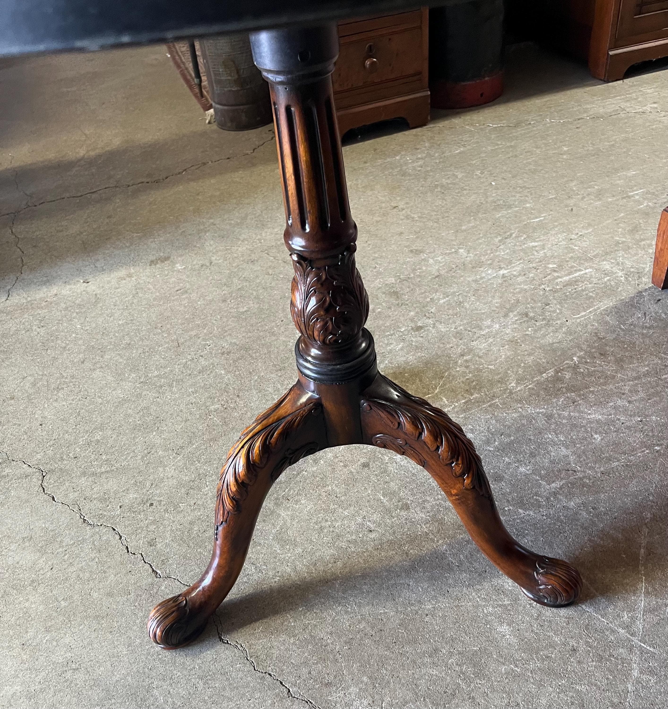 Round Inlaid Table Attributed to Theodore Alexander - Thumbnail 7