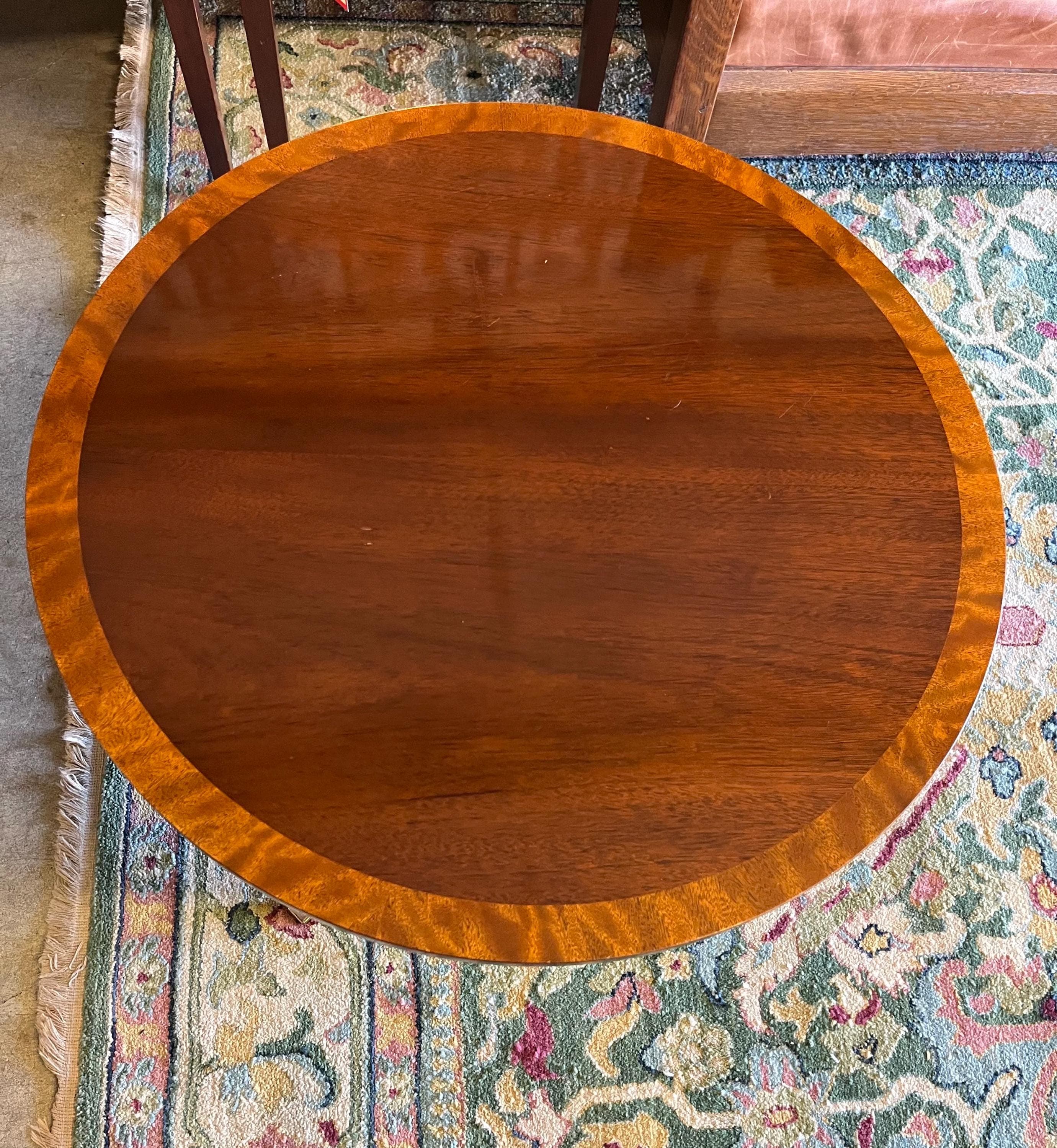 Baker Furniture Inlaid Side Table - Thumbnail 8