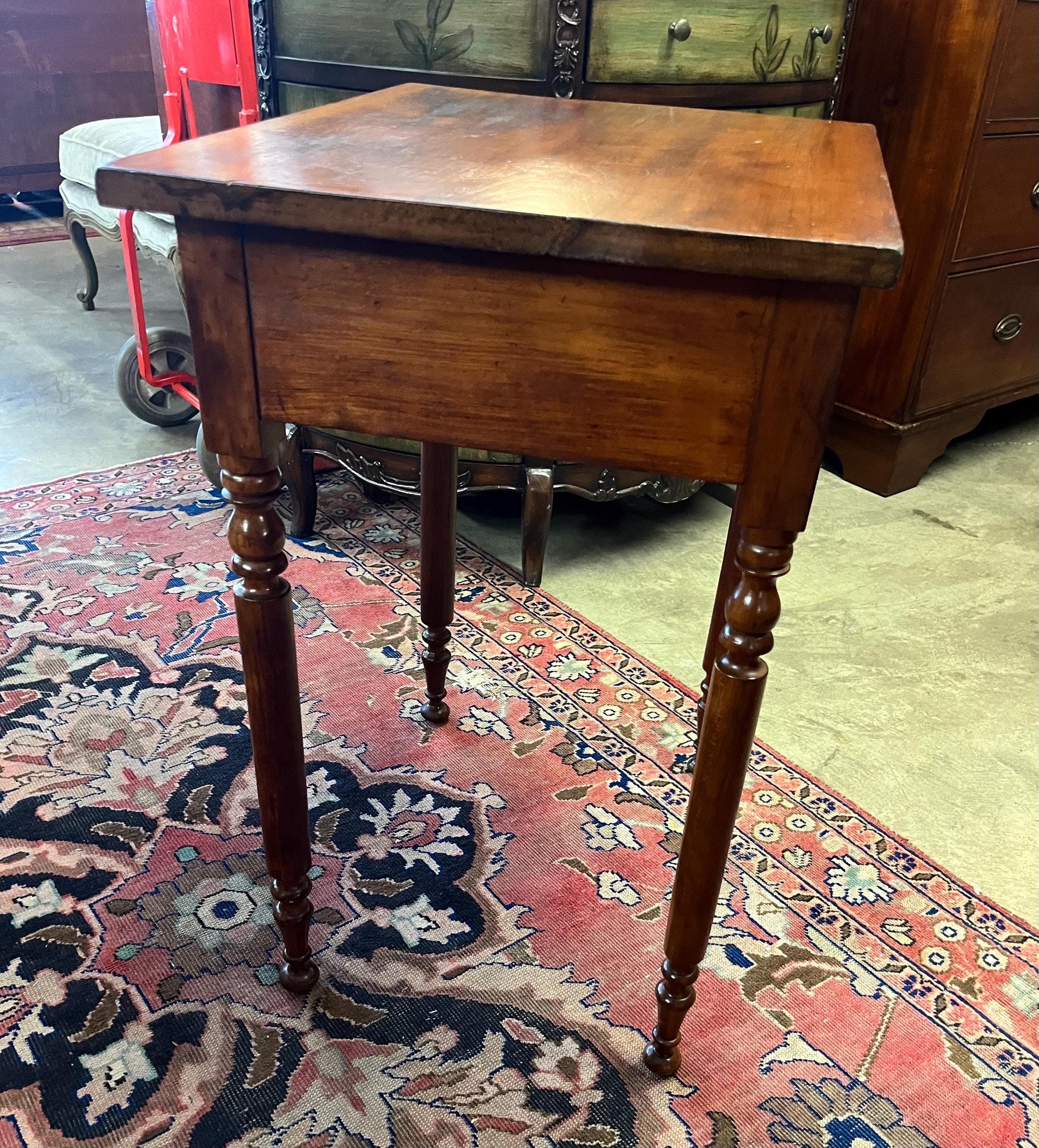 Antique Primitive Side Table - Thumbnail 2