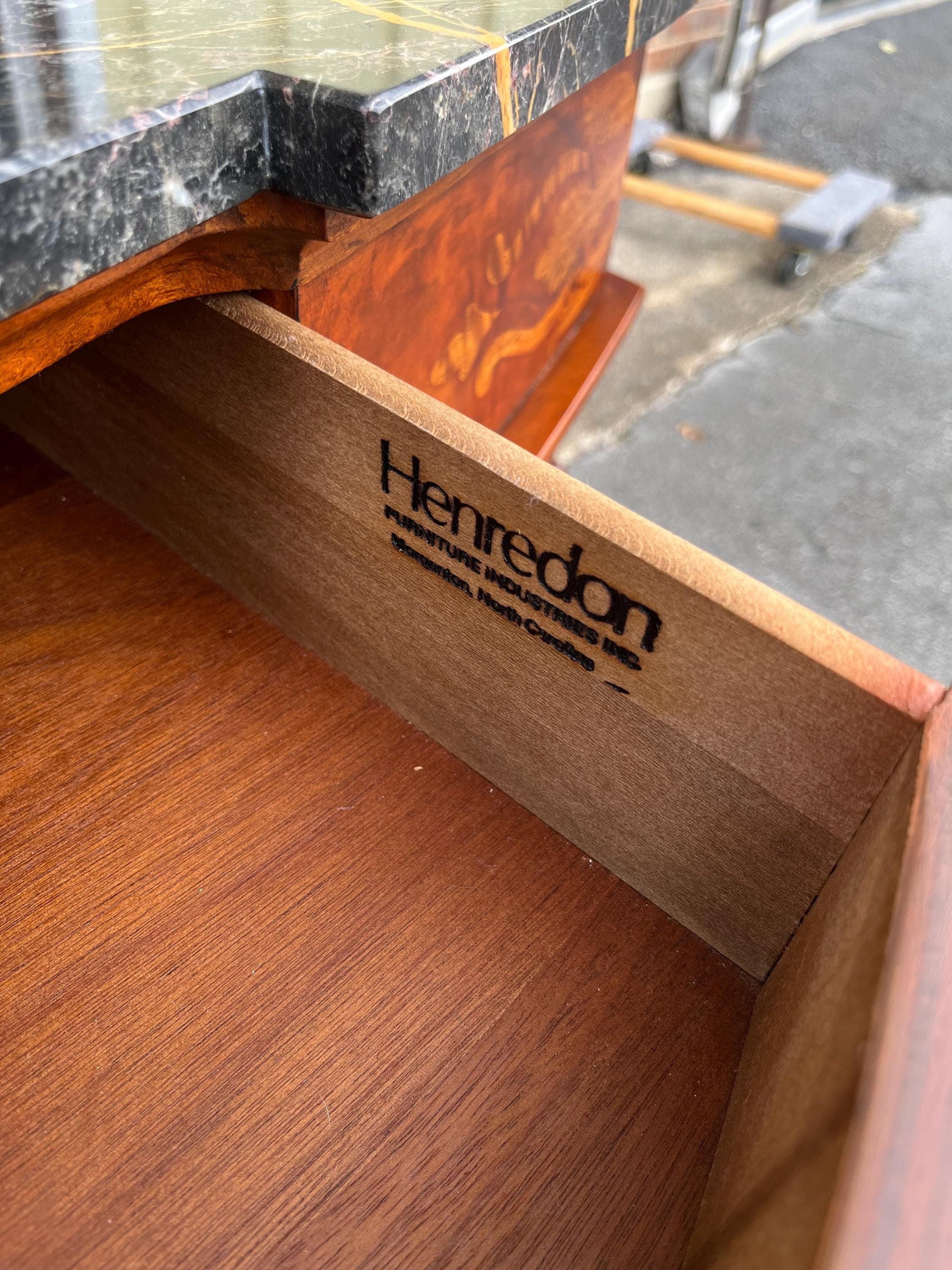 Henredon Marble-Top Console or Entry Table - Thumbnail 10