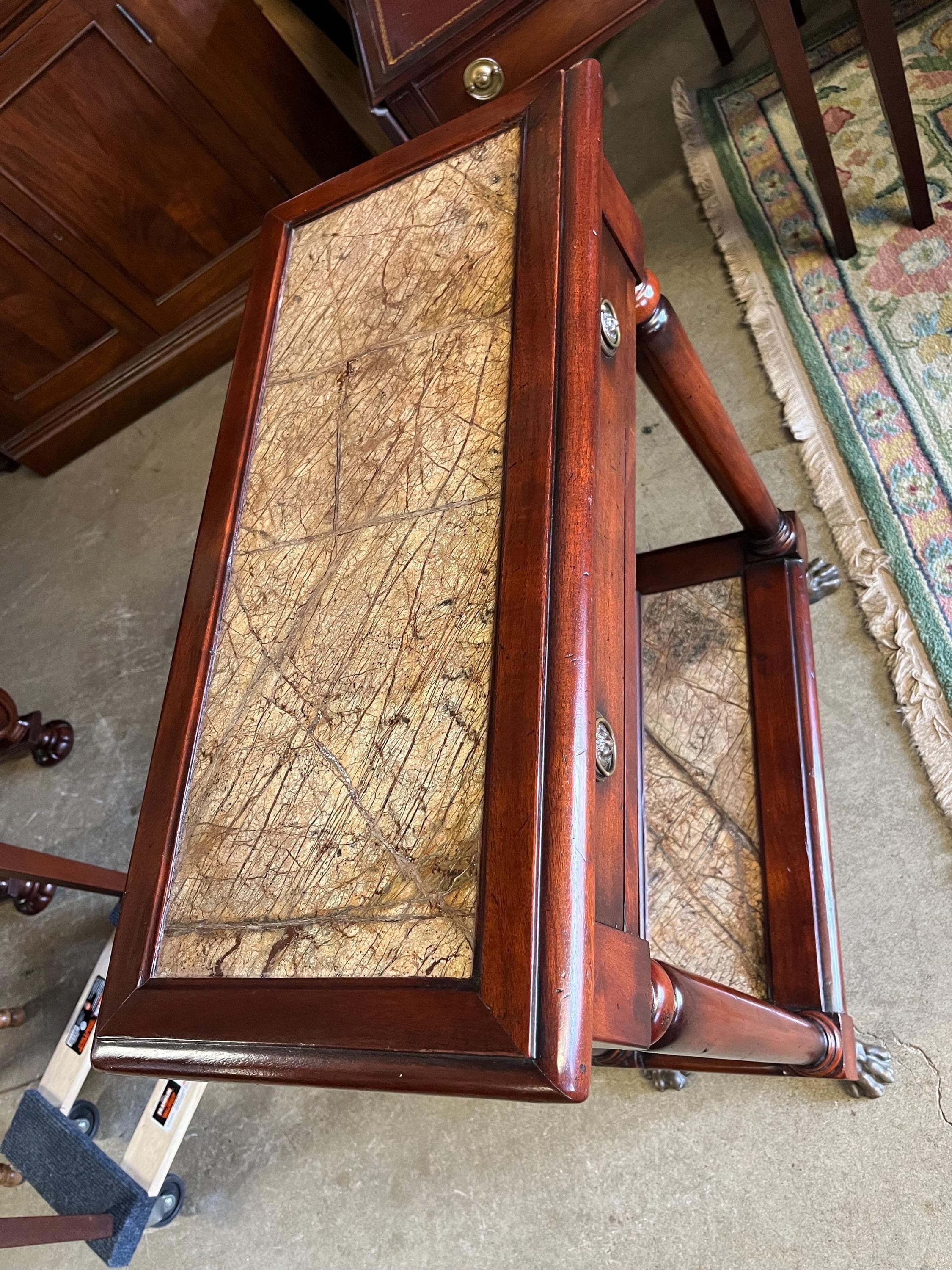 Morgan Hill Theodore Alexander Marble-Top Console. - Thumbnail 8