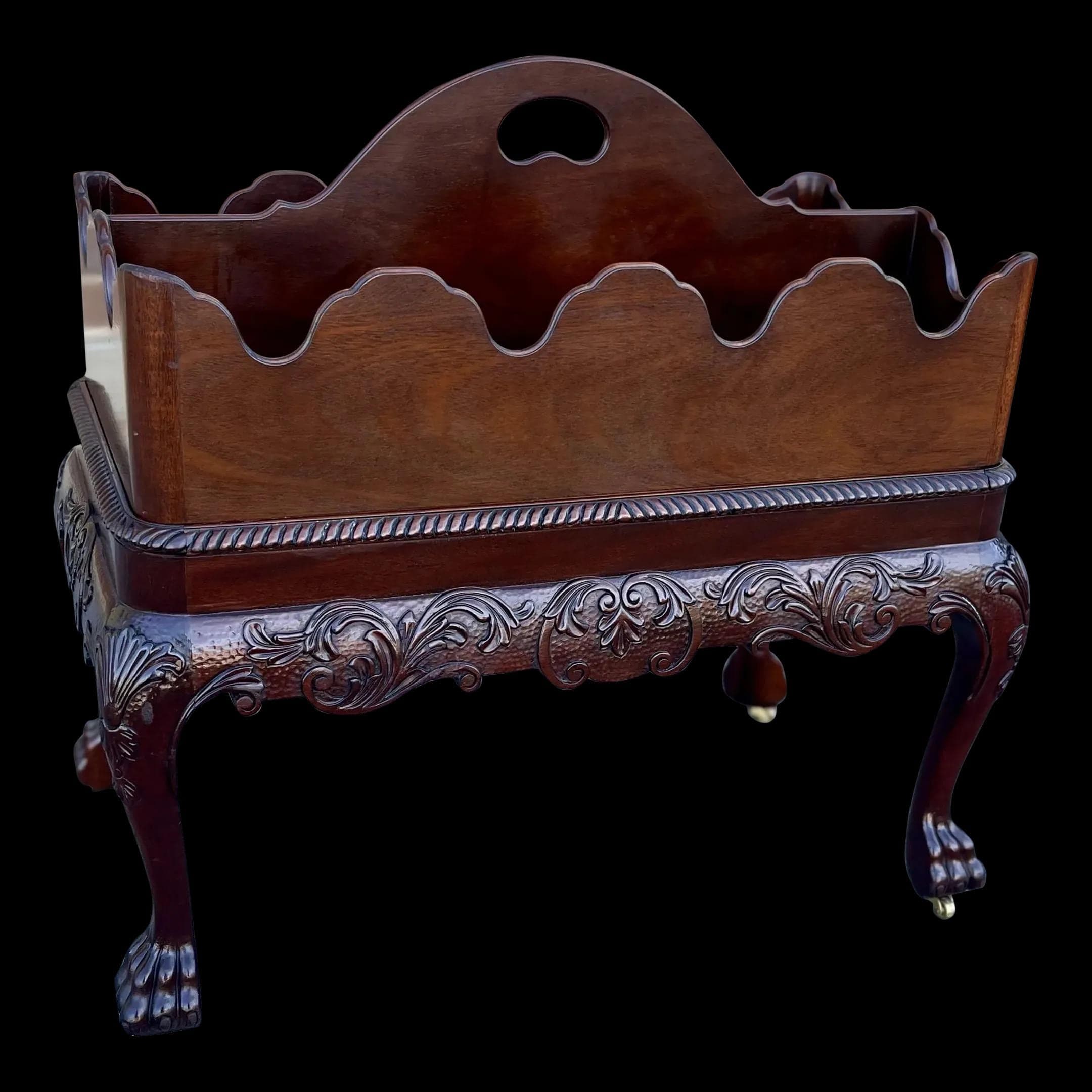 Baker Furniture Co Mahogany Canterbury or Bottle Carrier - Image 1