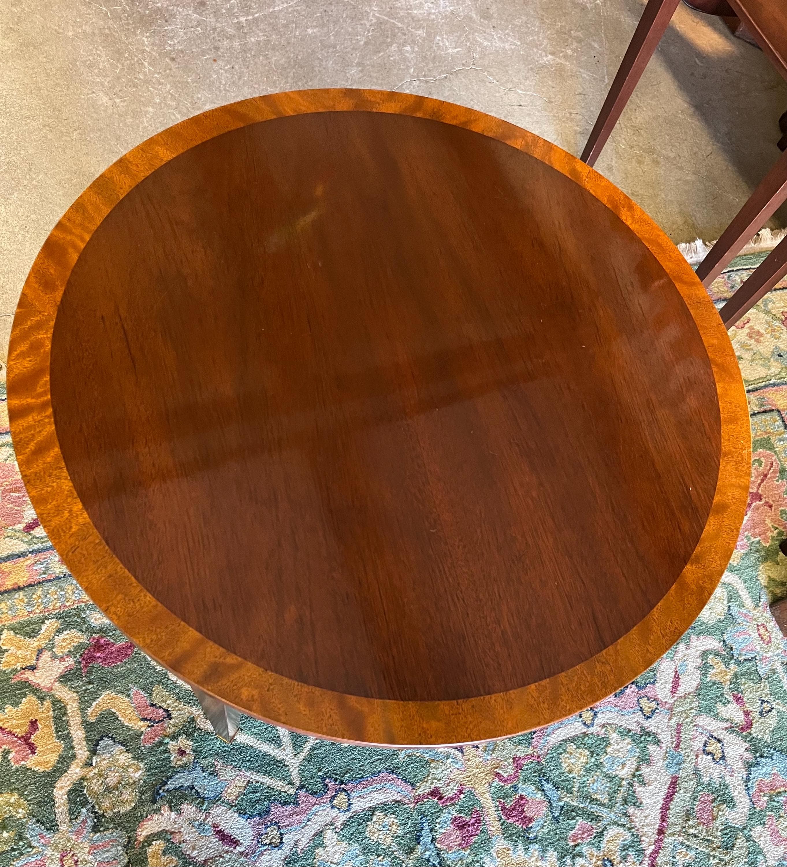 Baker Furniture Inlaid Side Table - Thumbnail 13