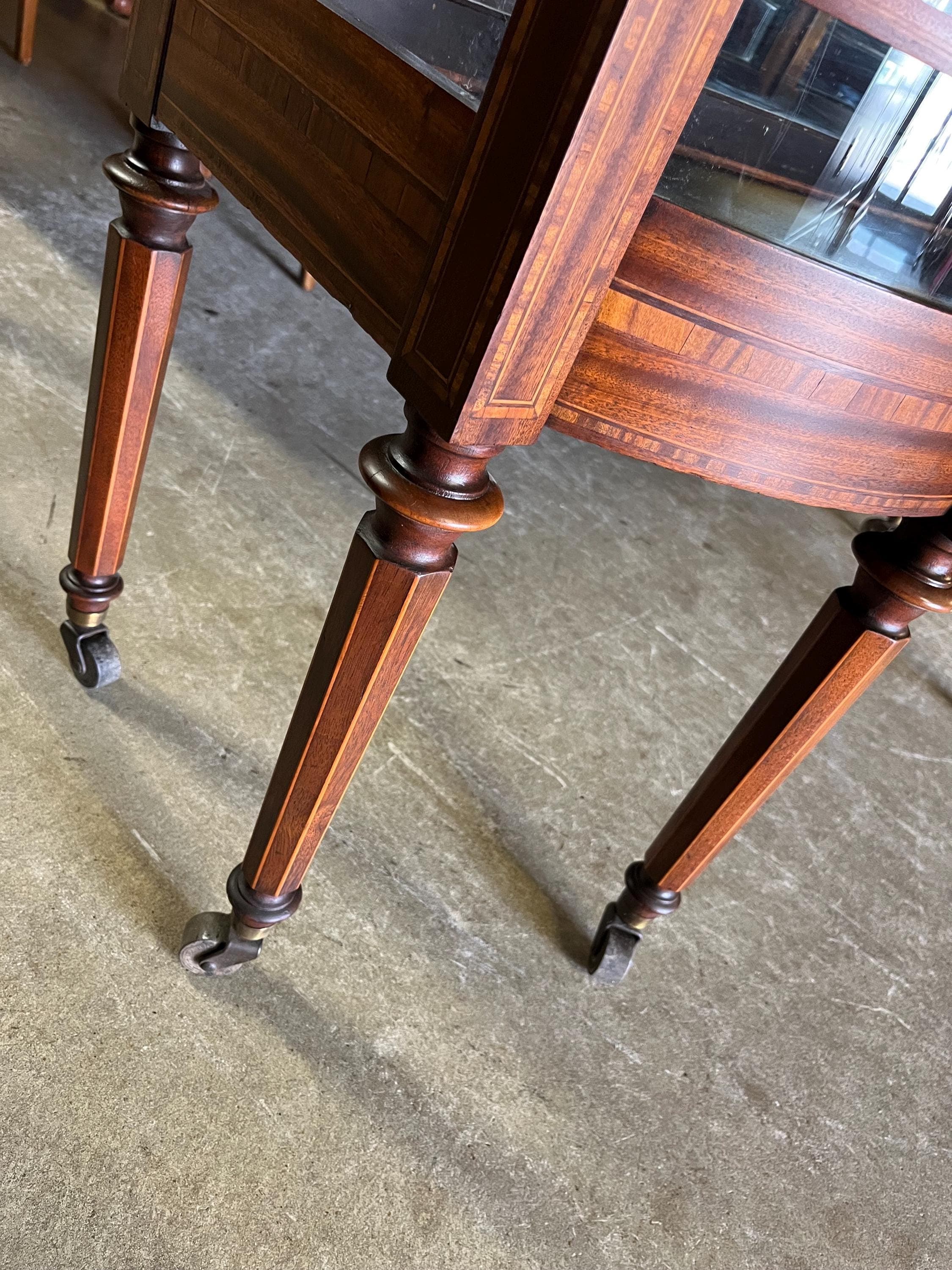 Antique Berkey and Gay Sheraton Style Cabinet - Thumbnail 8