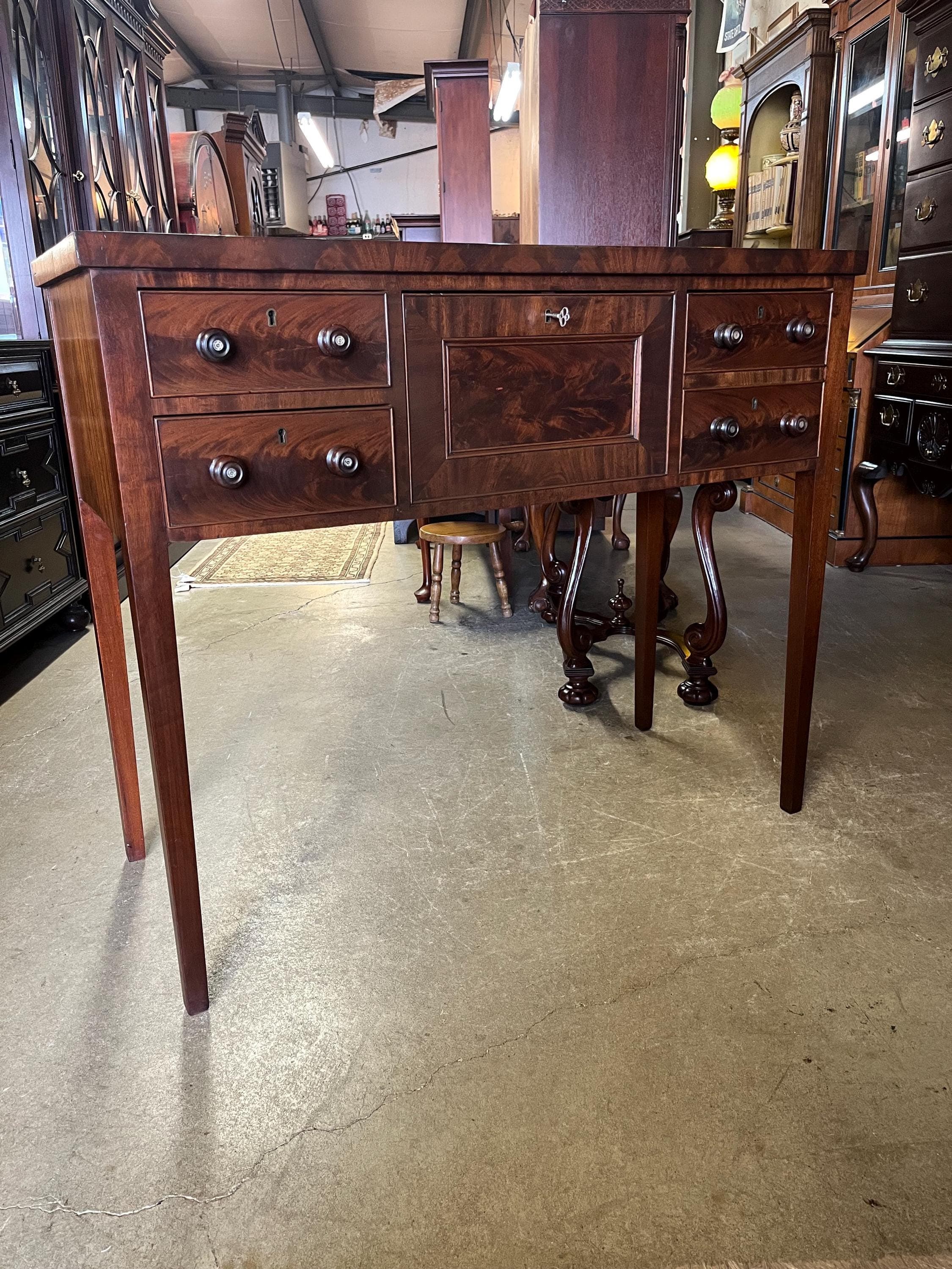 Antique Flame Mahogany Brandy Board - Thumbnail 3