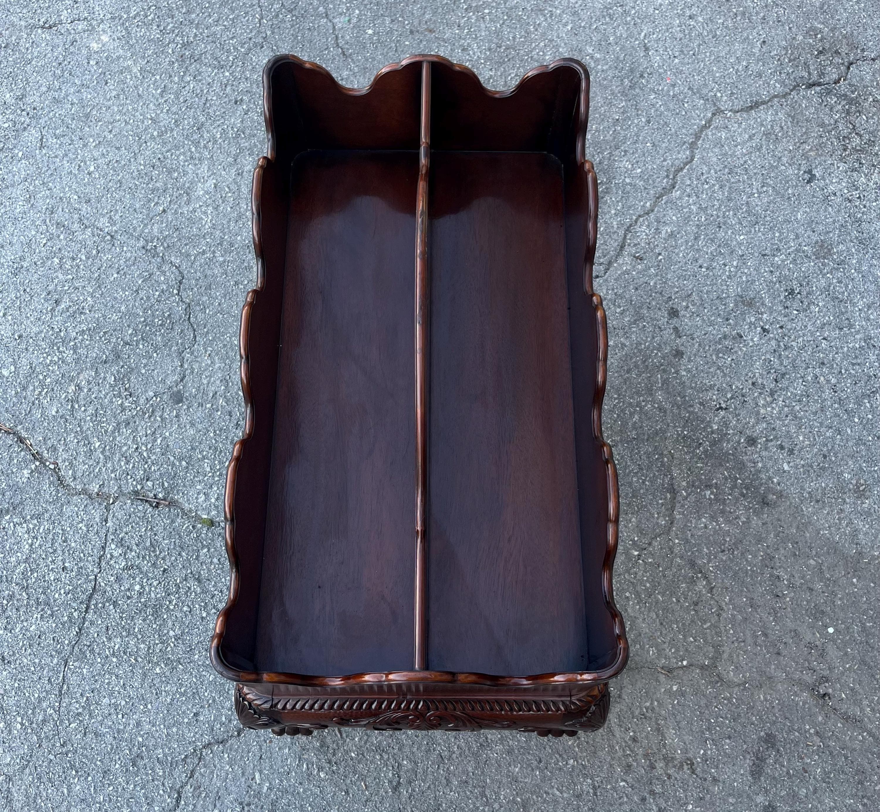 Baker Furniture Co Mahogany Canterbury or Bottle Carrier - Thumbnail 10