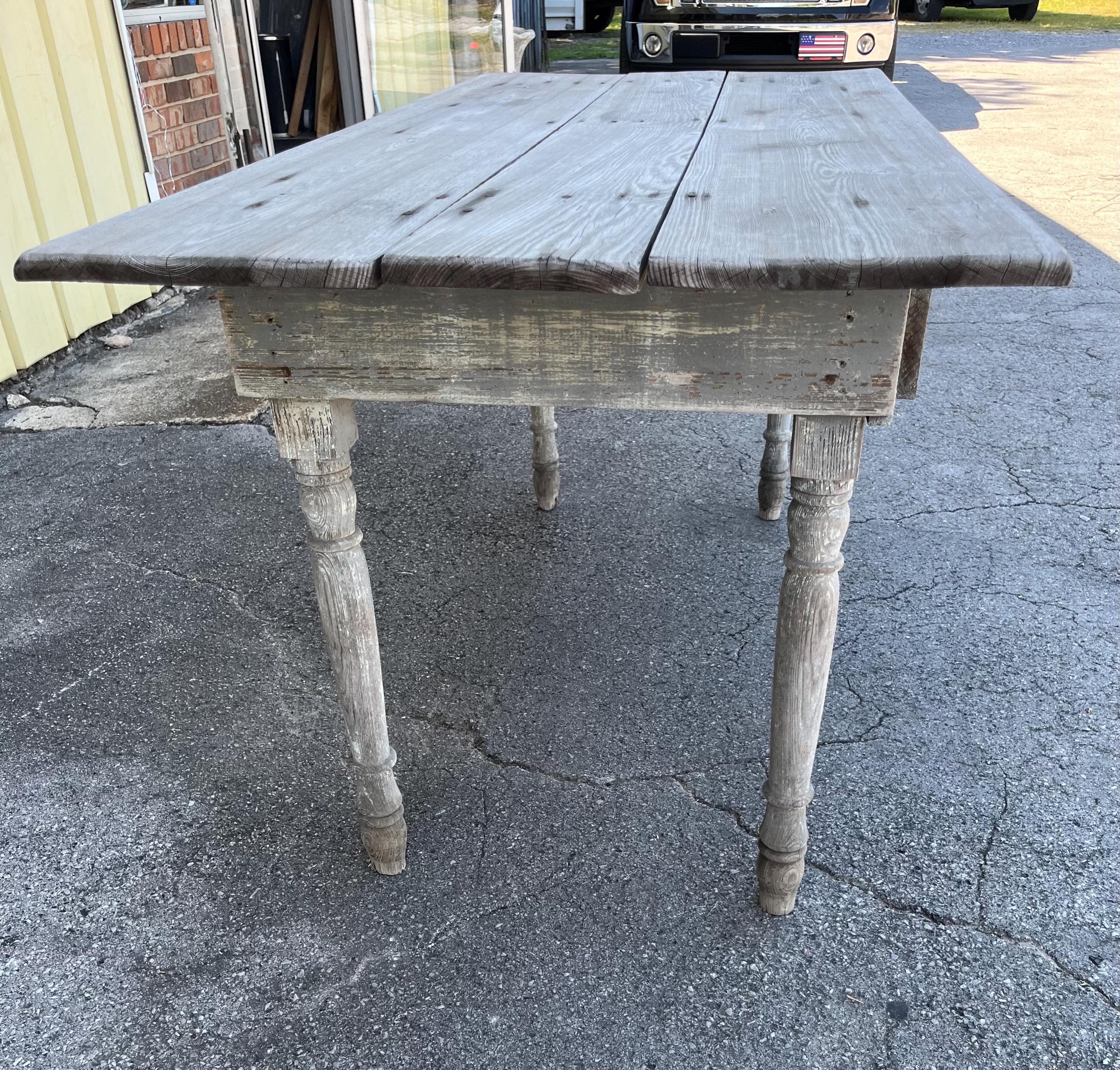 Rustic Primitive Farmhouse Table - Thumbnail 4