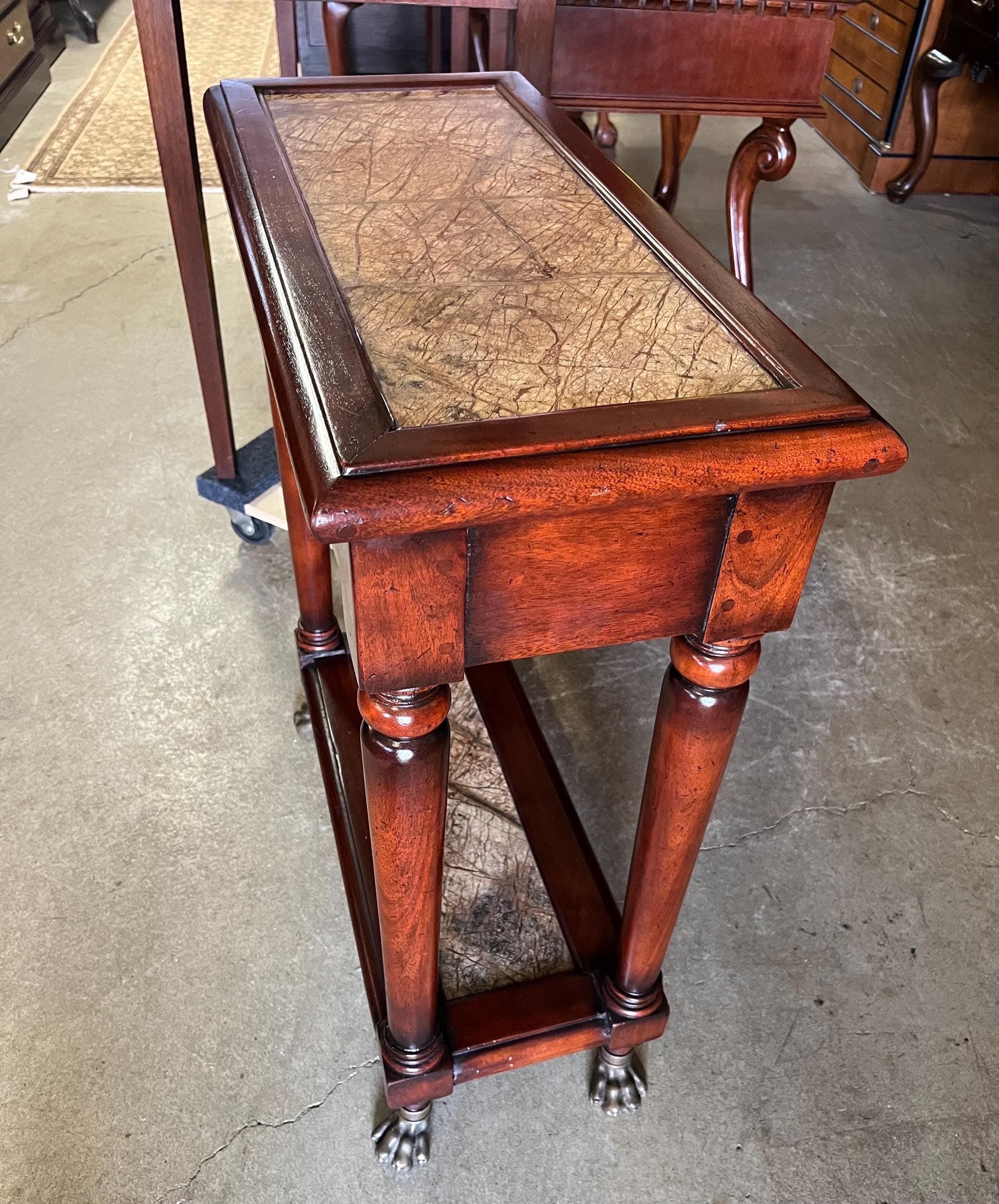 Morgan Hill Theodore Alexander Marble-Top Console. - Thumbnail 6