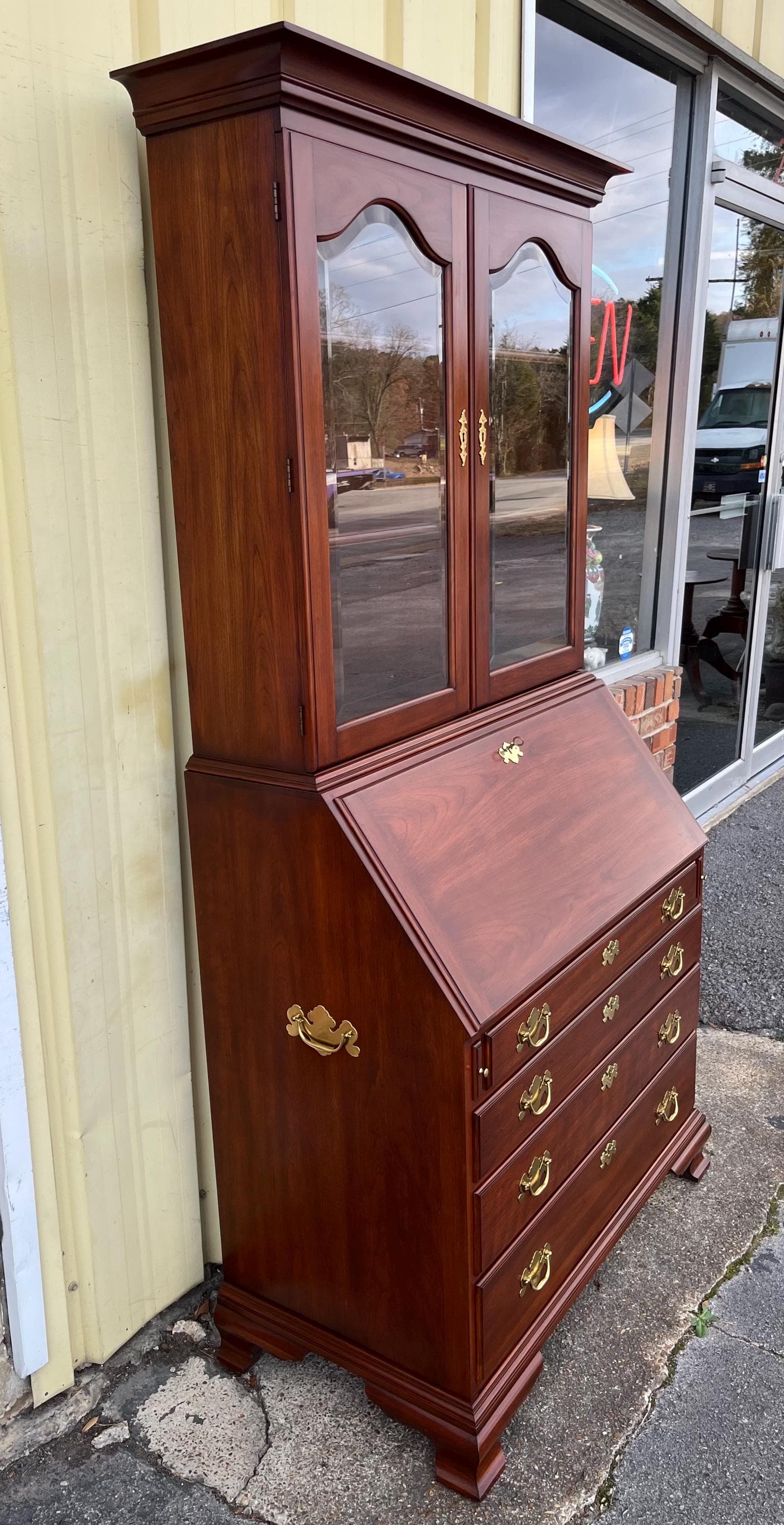 Henkel Harris Cherry Hancock Secretary Bookcase - Thumbnail 7