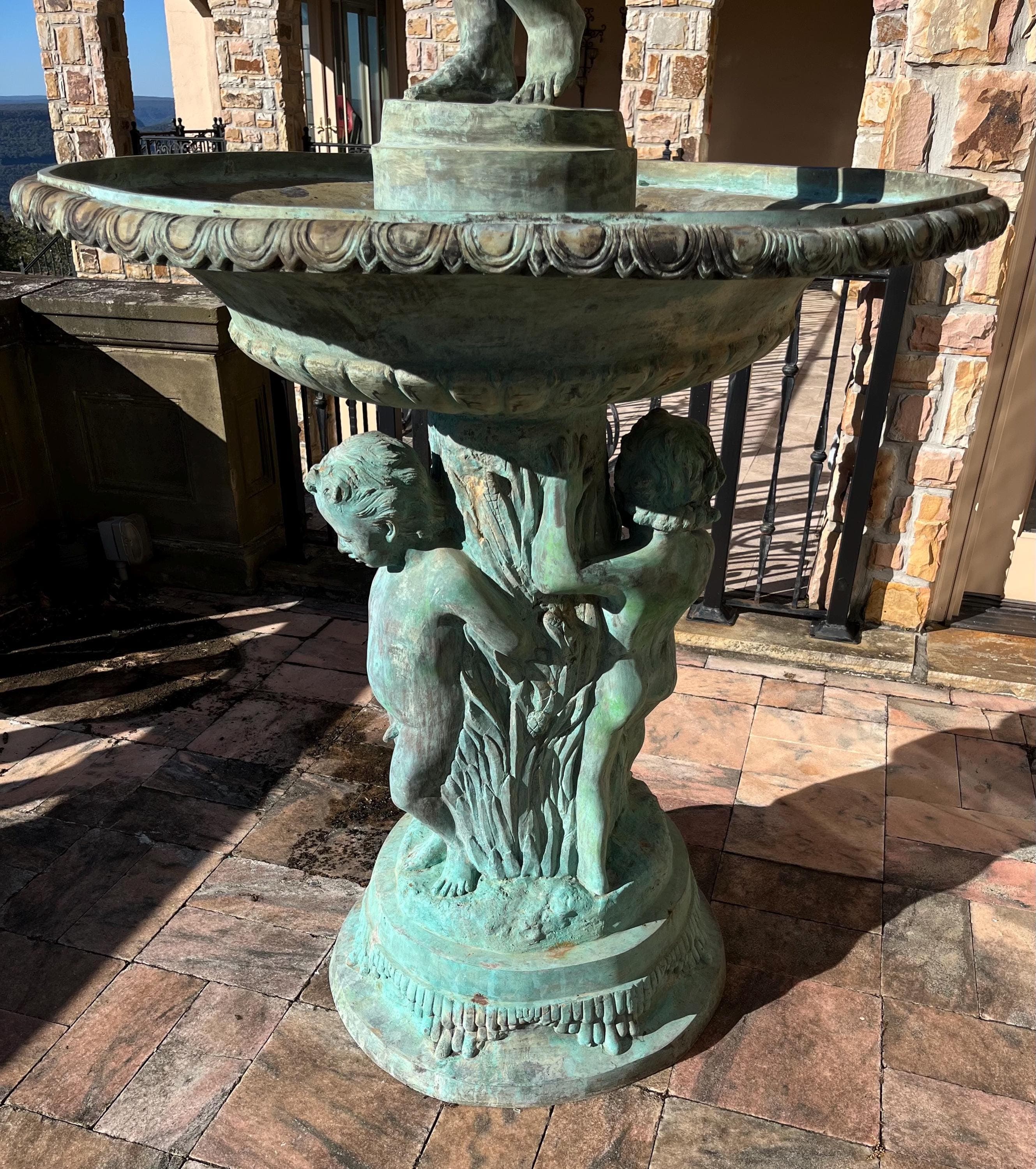 Monumental Bronze Garden Fountain - Thumbnail 10