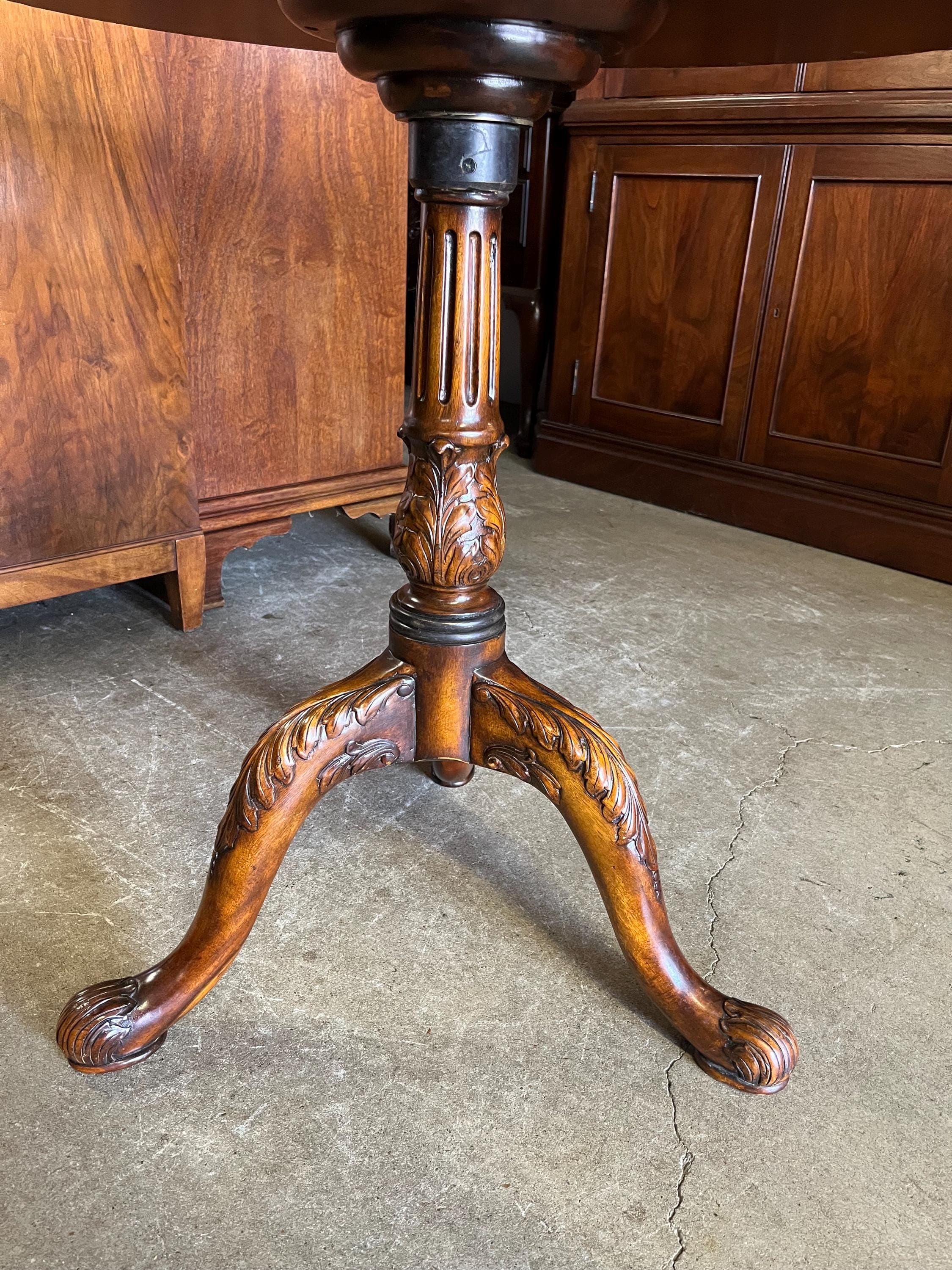 Round Inlaid Table Attributed to Theodore Alexander - Thumbnail 11