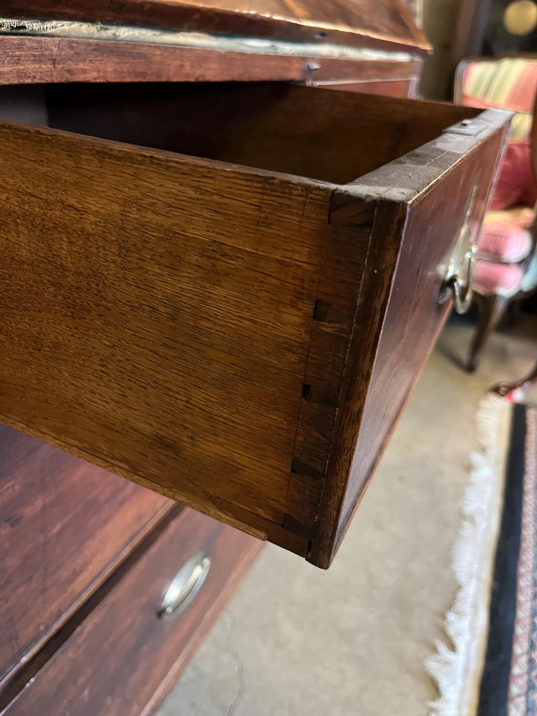 Antique English Slant Front Secretary - Thumbnail 2