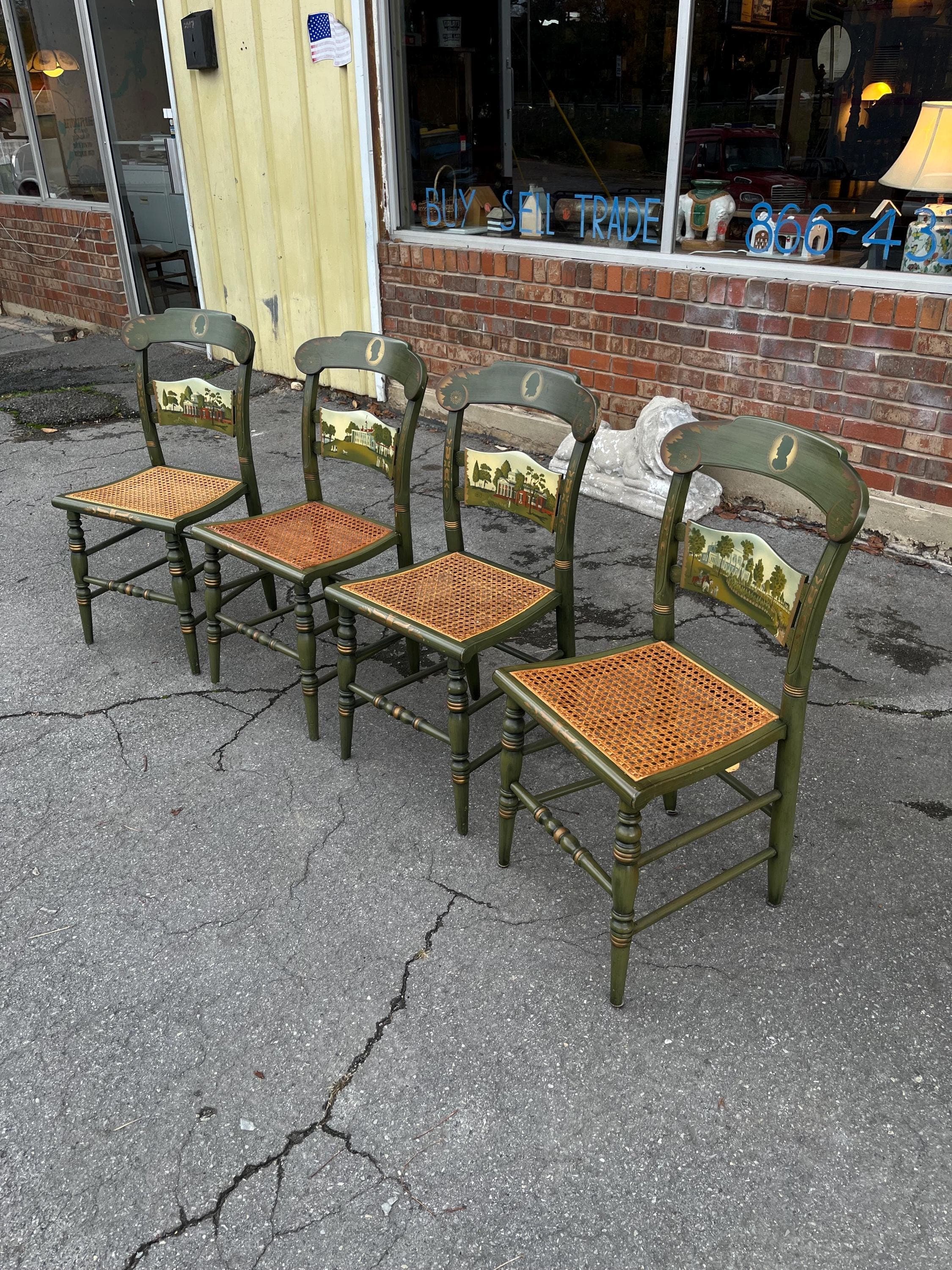 Hitchcock Bicentennial Chairs - Set of 4 - Thumbnail 3