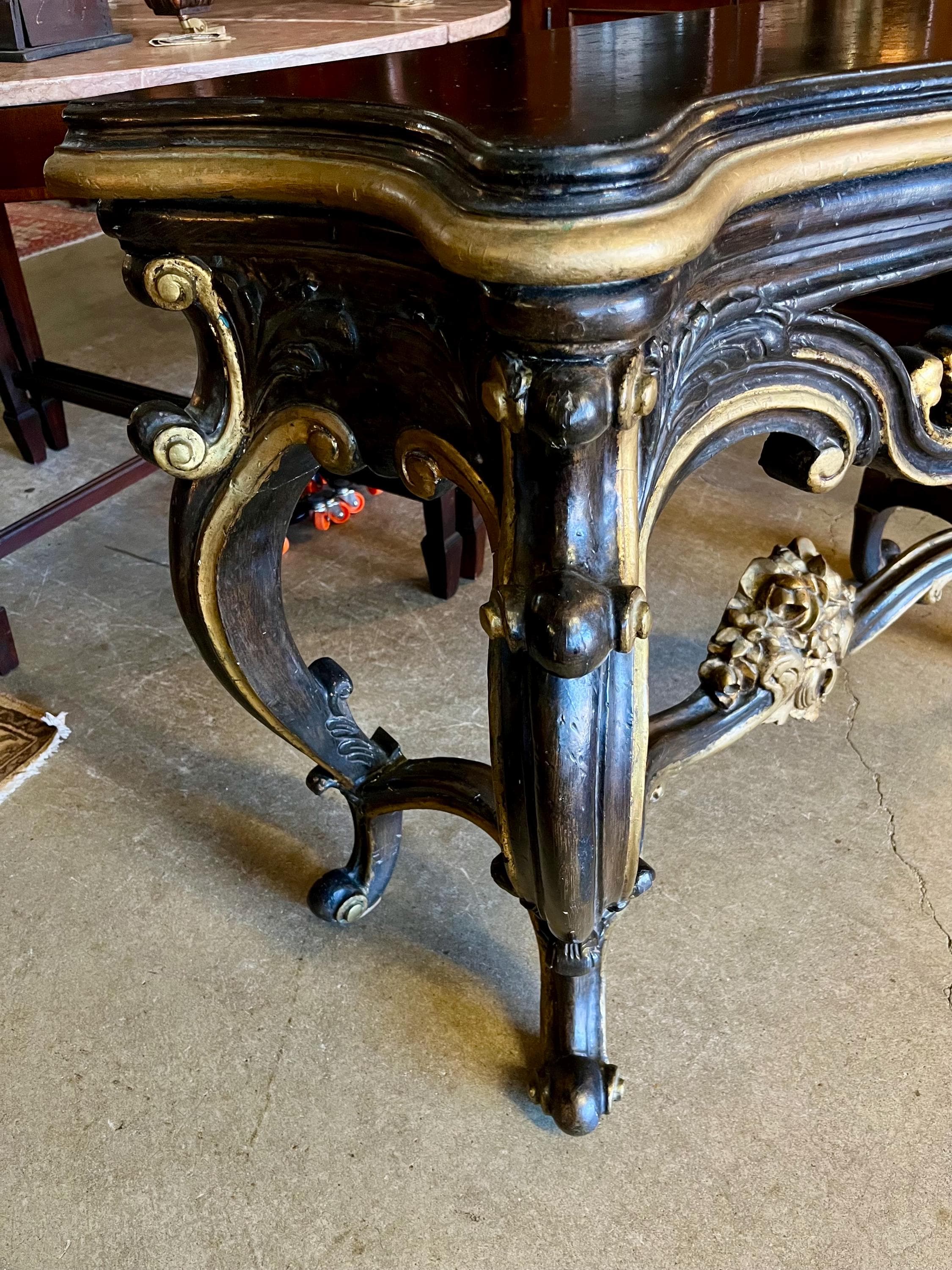 Baroque Style Console Table - Thumbnail 4