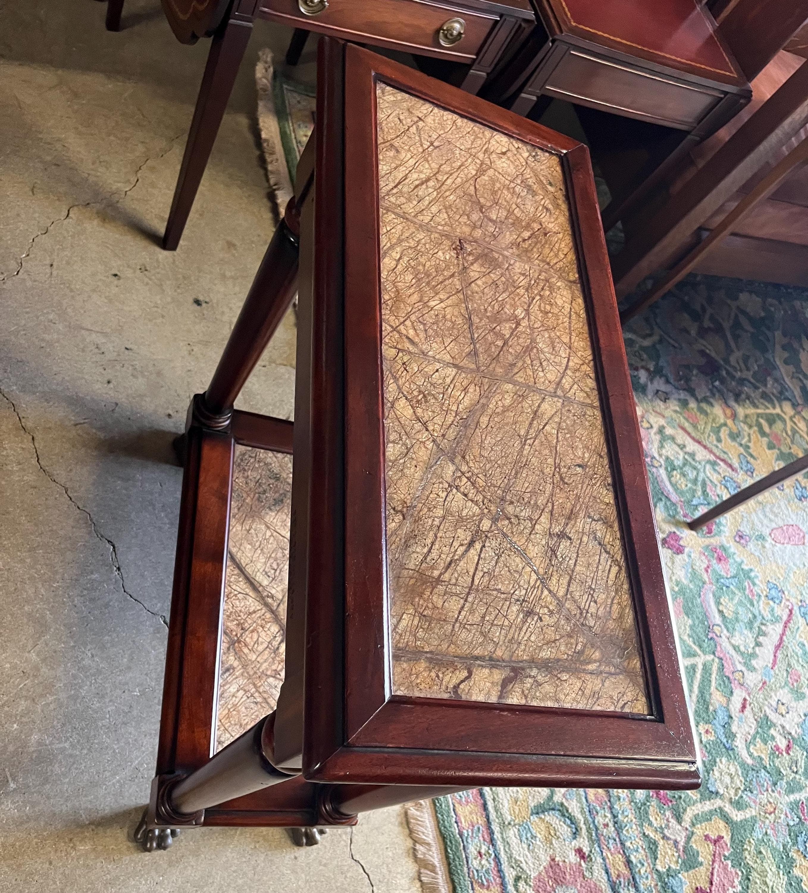 Morgan Hill Theodore Alexander Marble-Top Console. - Thumbnail 4