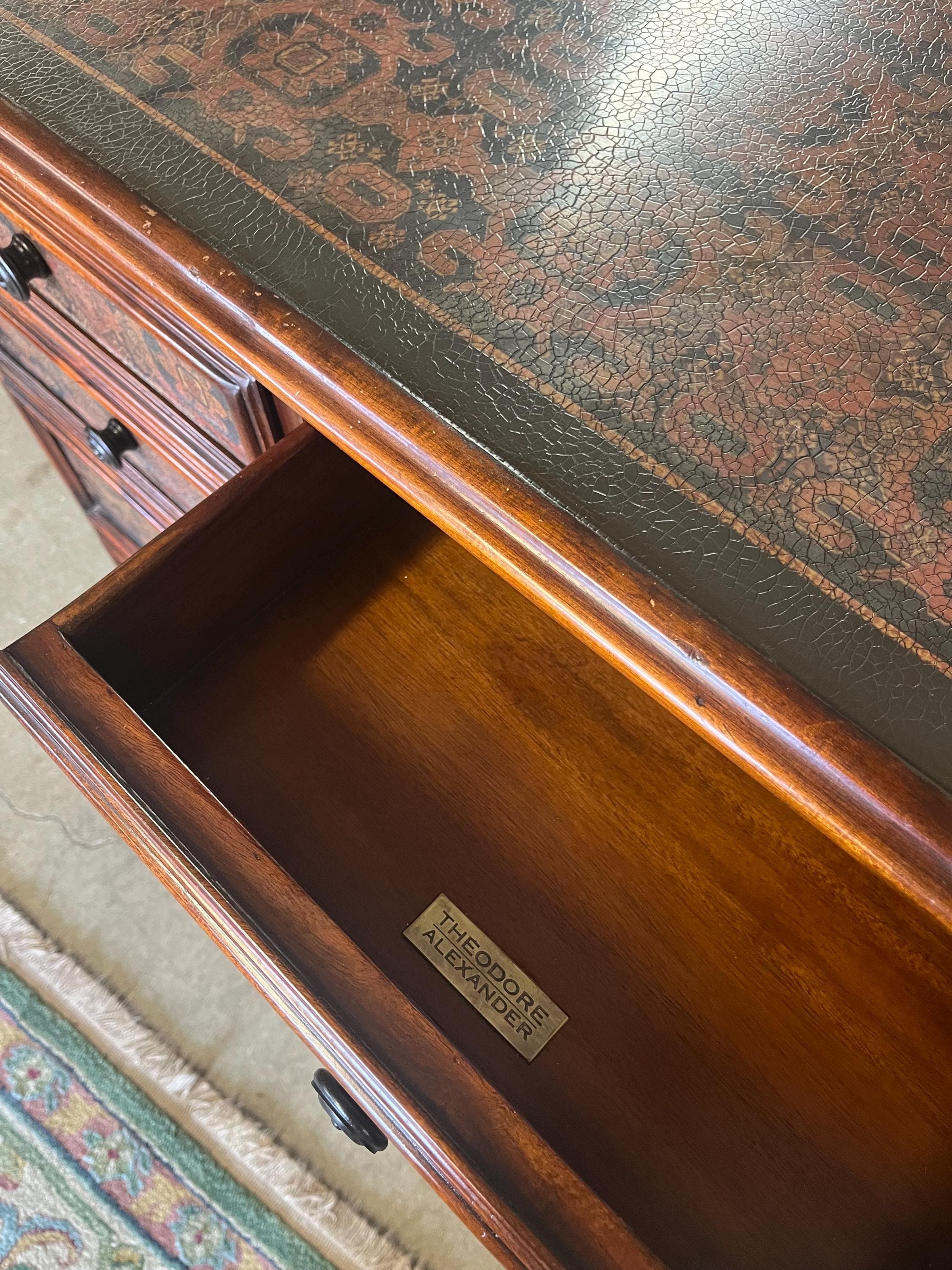 Highly Decorated Theodore Alexander Chest - Thumbnail 4